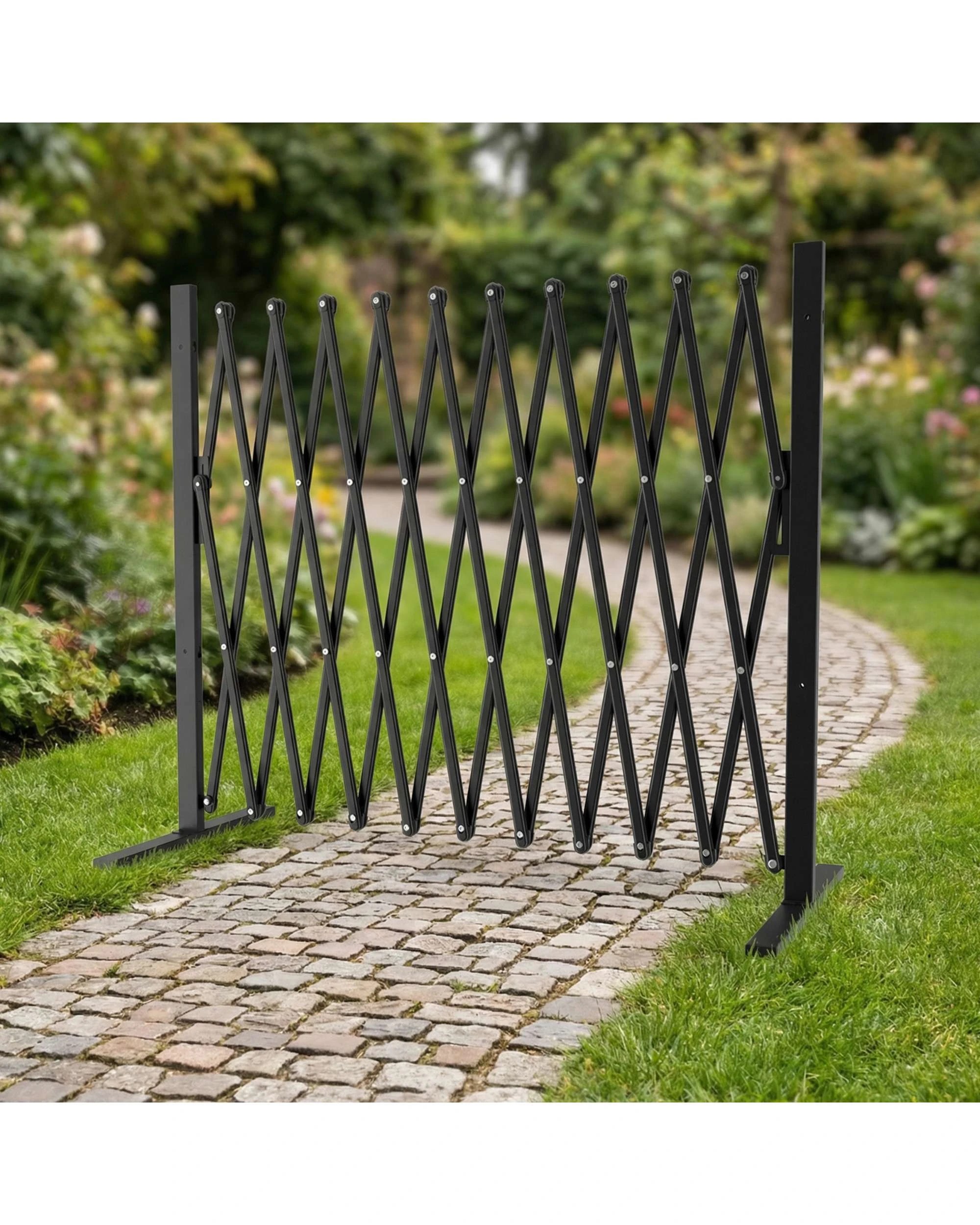 2 Advwin Expandable Barricade Folding Security Gate Safety Barricade, 2 of 7