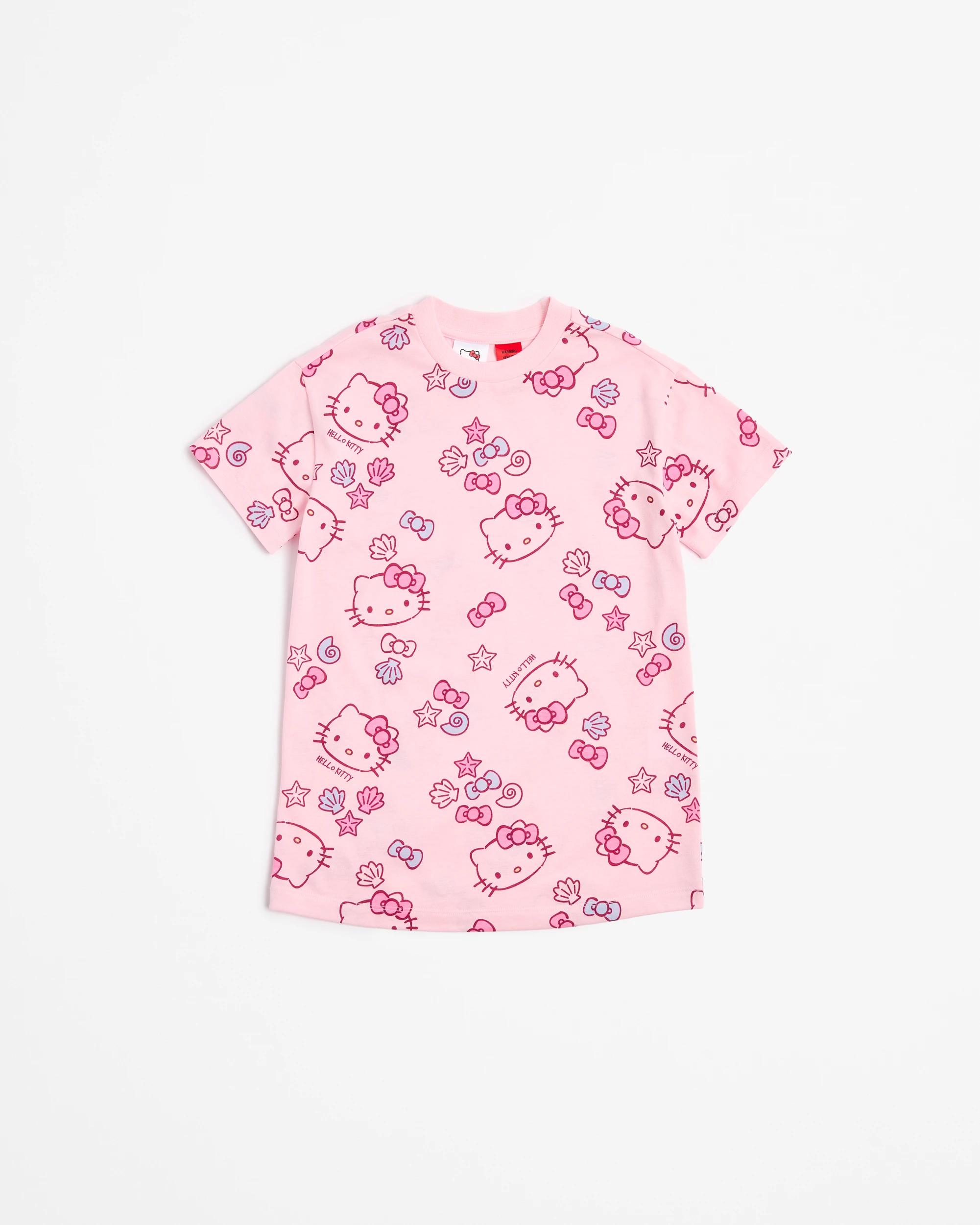 4 Hello Kitty Younger Girls Sleep Nightie PINK, 4 of 6
