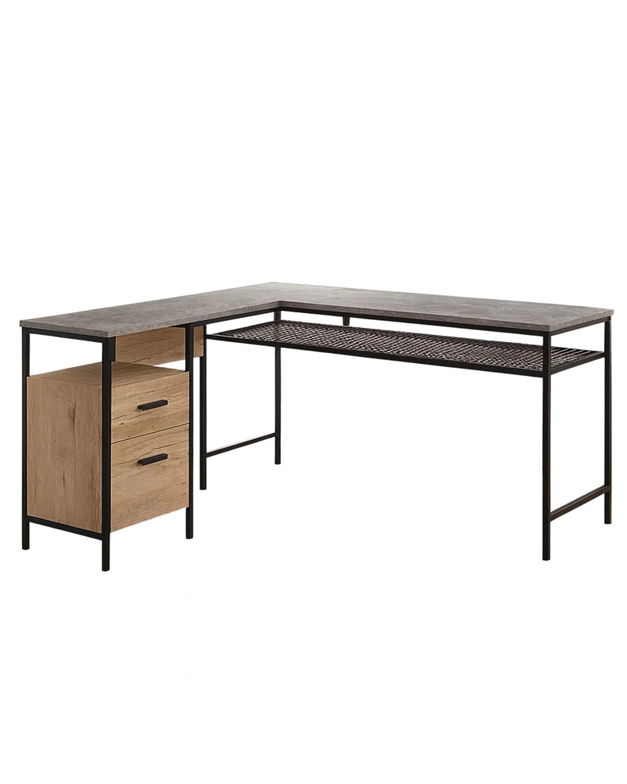 1 Sauder Corner L Desk Slate and Black, 1 of 10