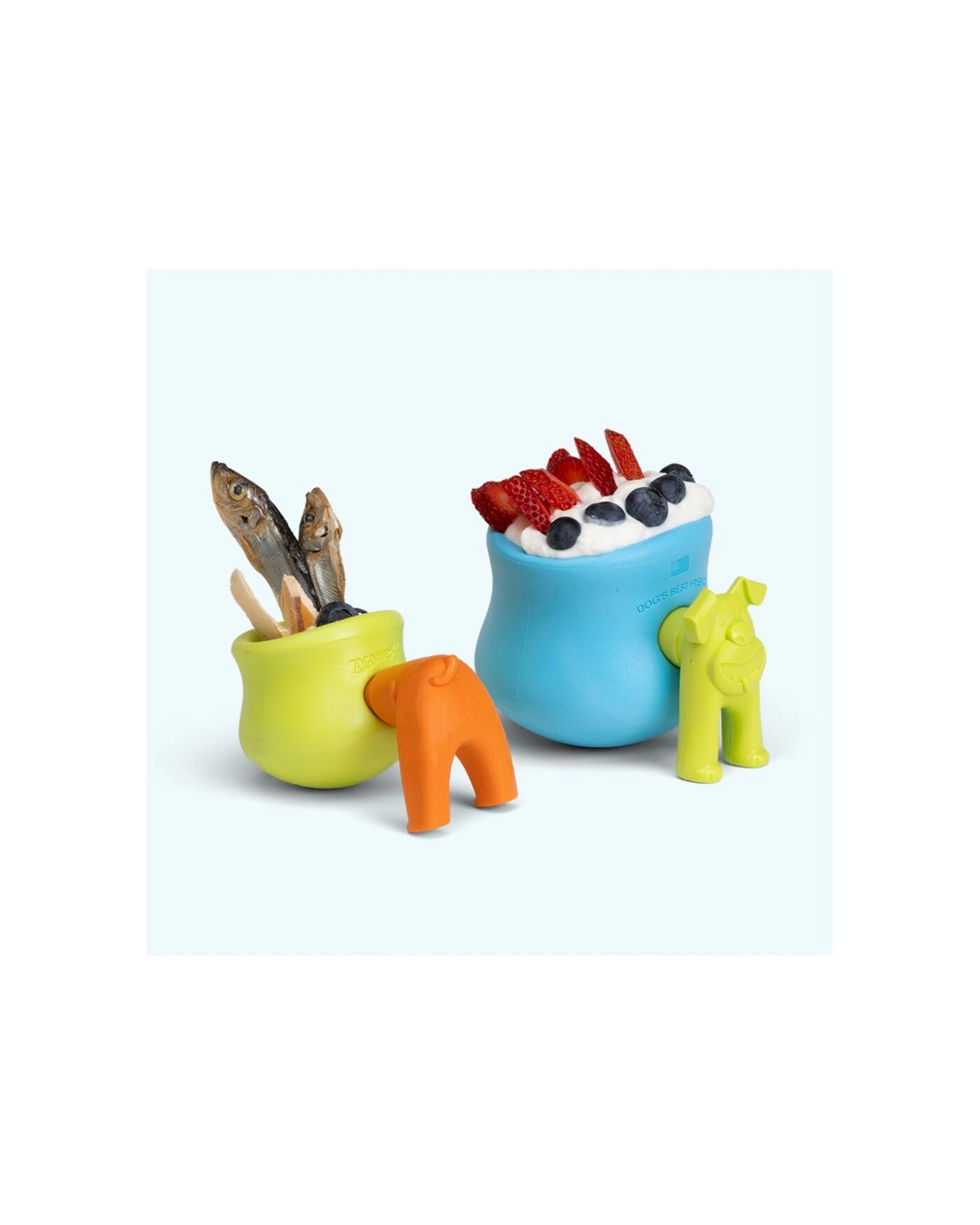 2 West Paw Toppl Stopper 2pc Dog Feeding Accessory Universal Fit Dishwasher Safe - Orange, 2 of 3