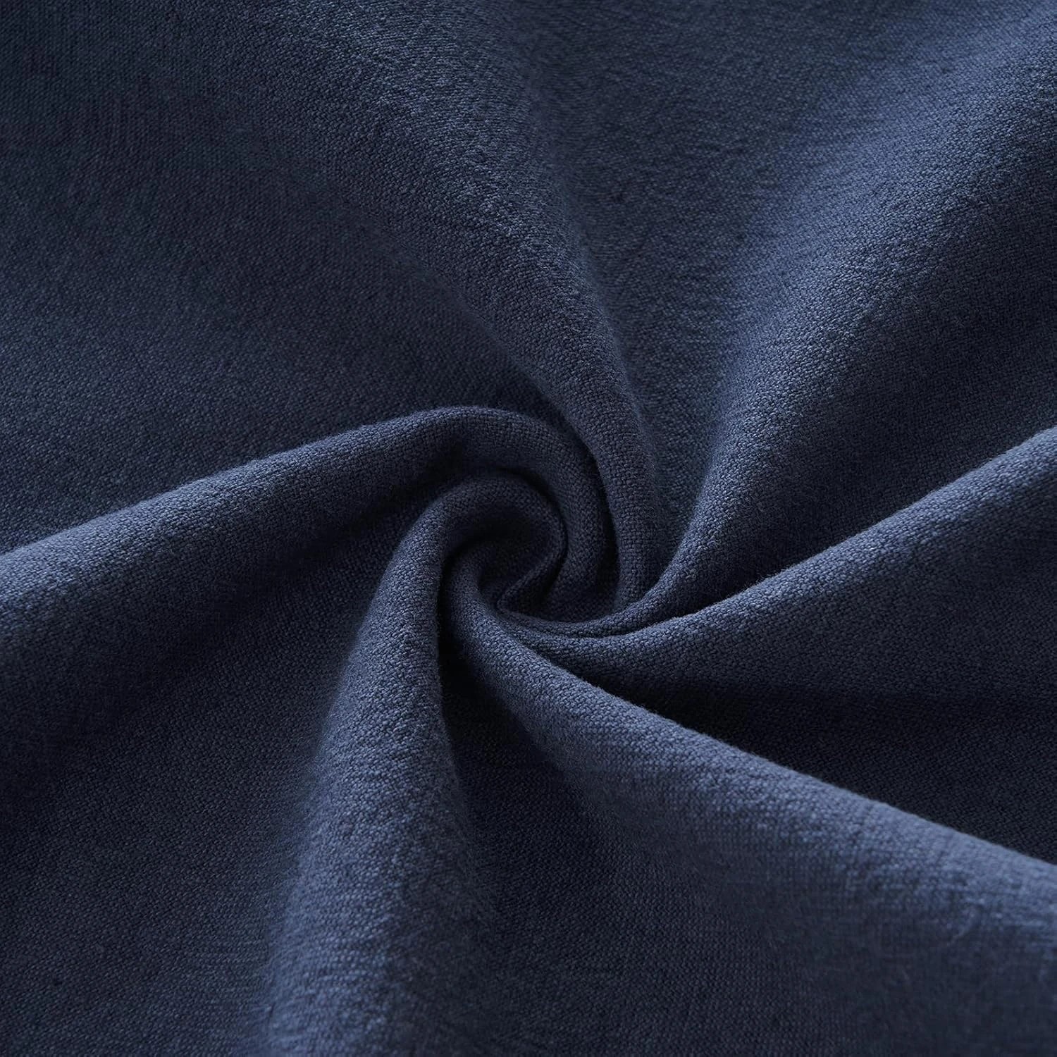 4 Gioia Casa 2-Pack Linen-Cotton Blend Cushion Covers 45x45cm - Navy Blue, 4 of 4