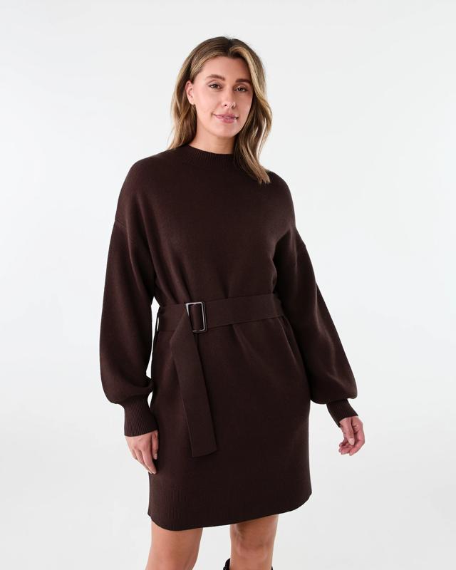Long Sleeve True Knit Belted Mini D