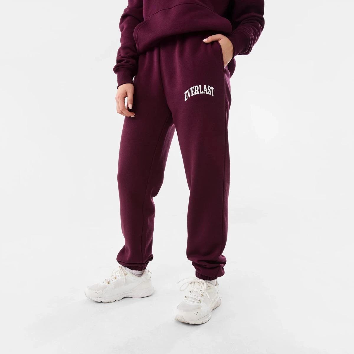 1 Everlast Womens Collegiate Sweatpants EVERLAST VARSITY CHERRY, 1 of 6