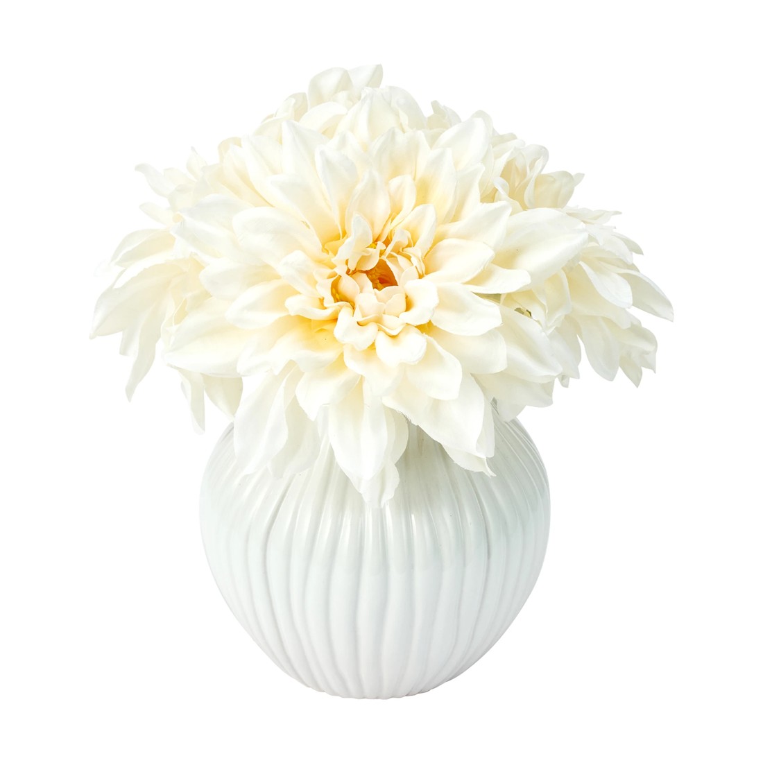 1 Artificial Florals in White Vase, 1 of 4