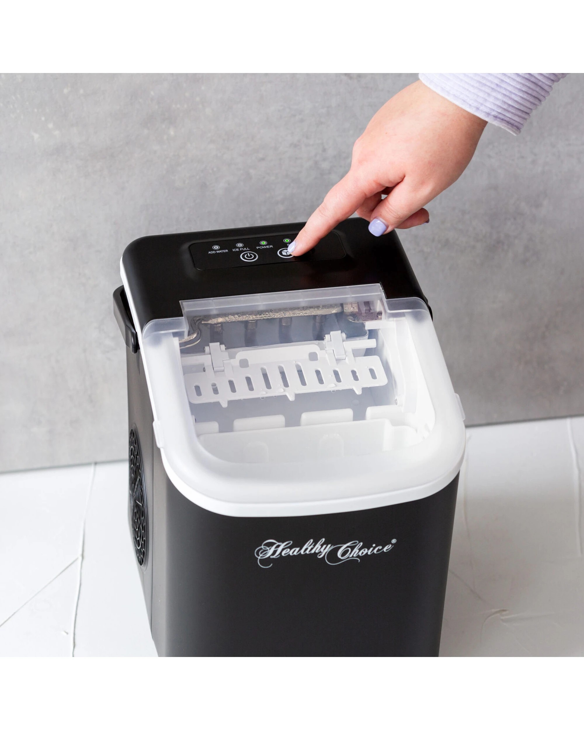 4 Healthy Choice Ice Maker - Ready in 8 minutes, Up to 12kgs every 24 Hours, 4 of 8