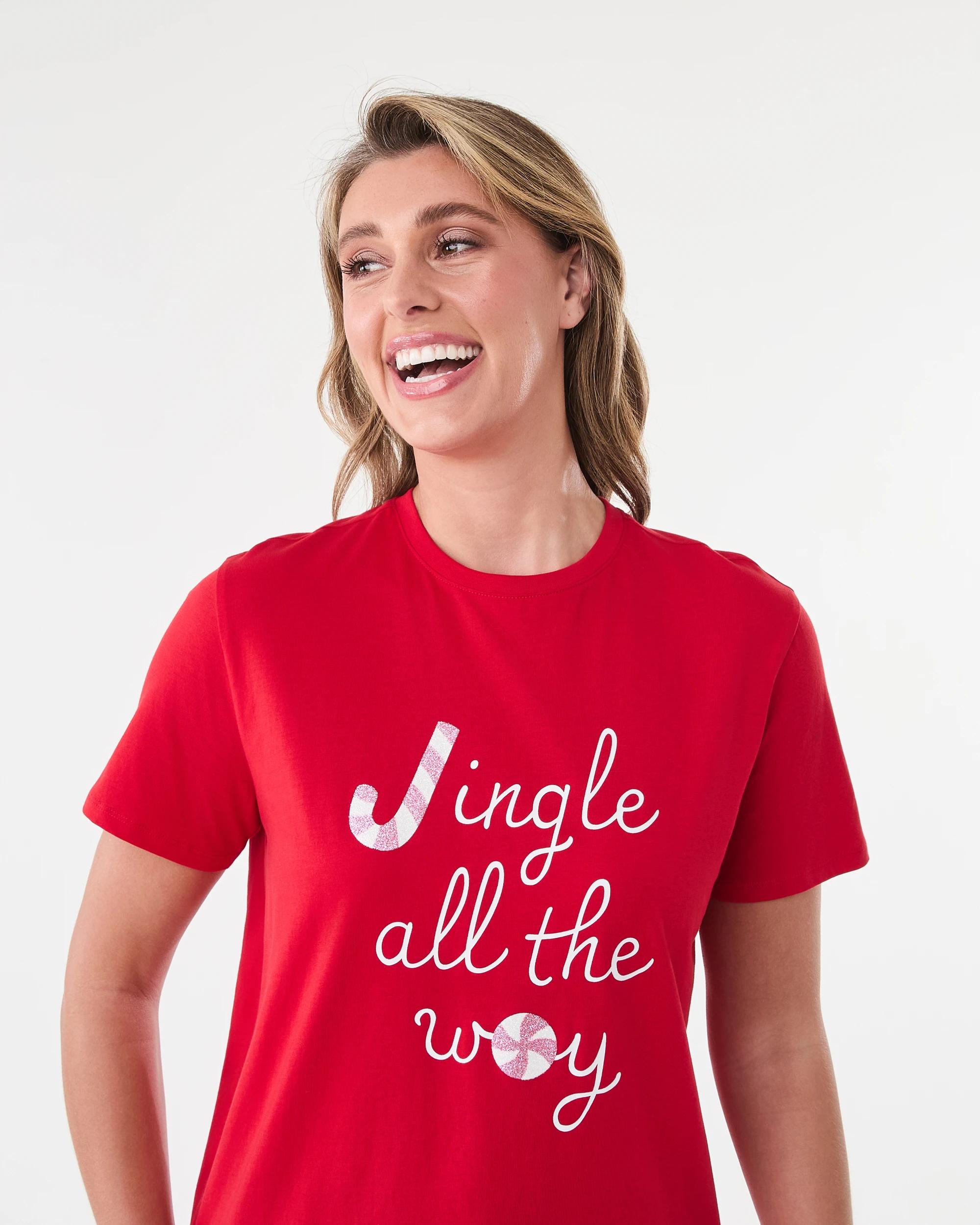 4 Short Sleeve Christmas T-shirt Jingle, 4 of 5
