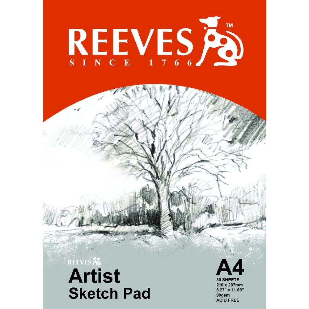 2 Reeves Artist Sketch Pad 90gsm 30 Sheets A4, 2 of 2