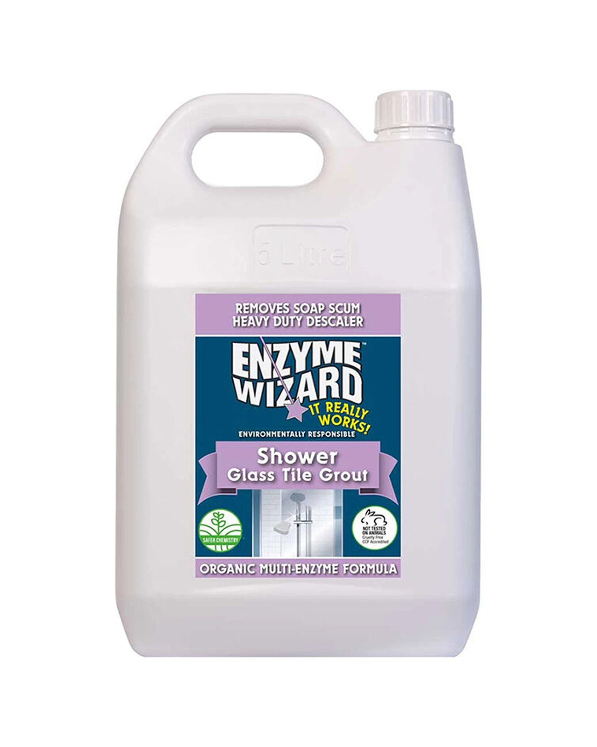 3 Enzyme Wizard Shower Glass Tile Grout Cleaner 750ml/5L 2PK - Multi, 3 of 3