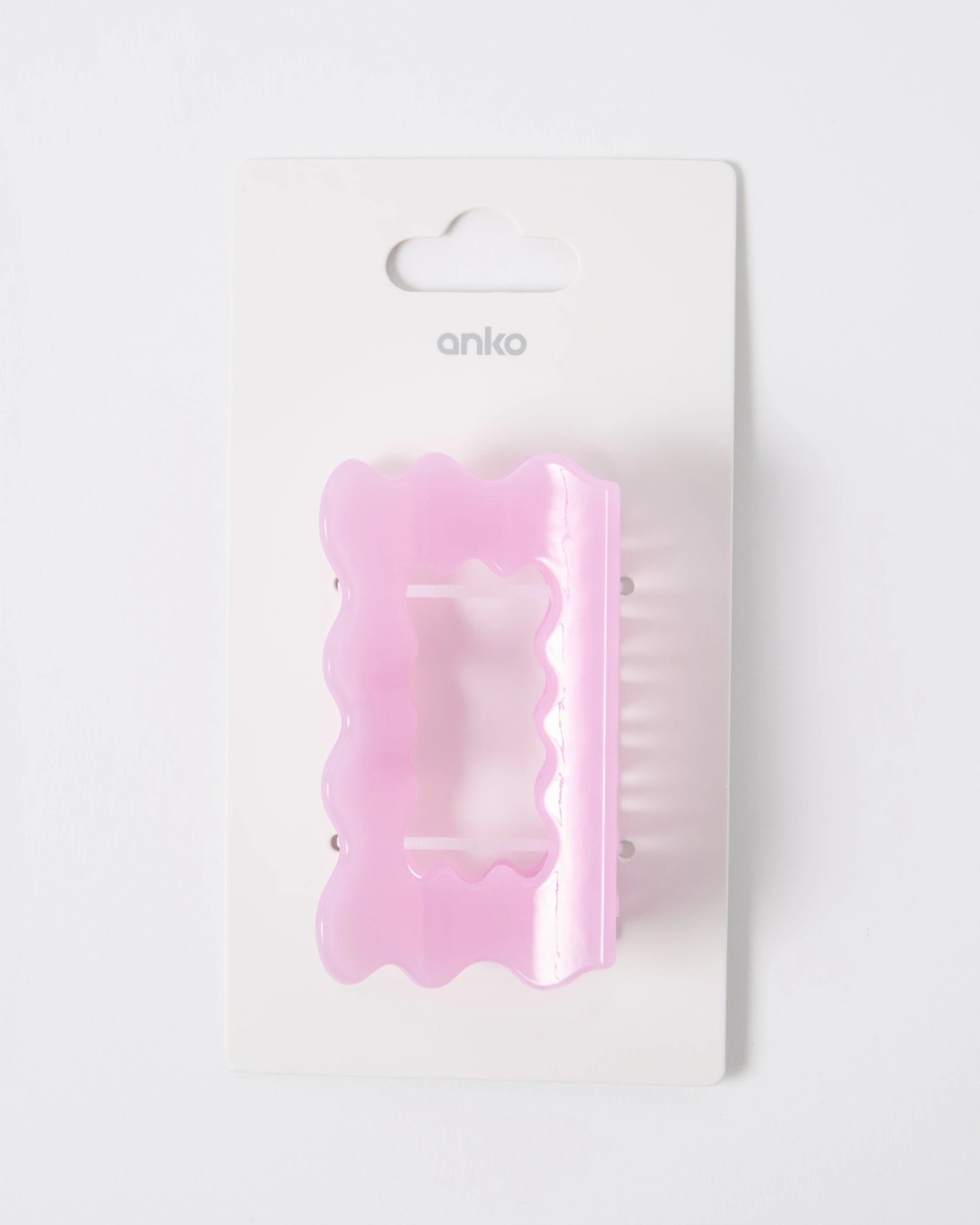 3 Pink Scallop Claw Hair Clip, 3 of 3