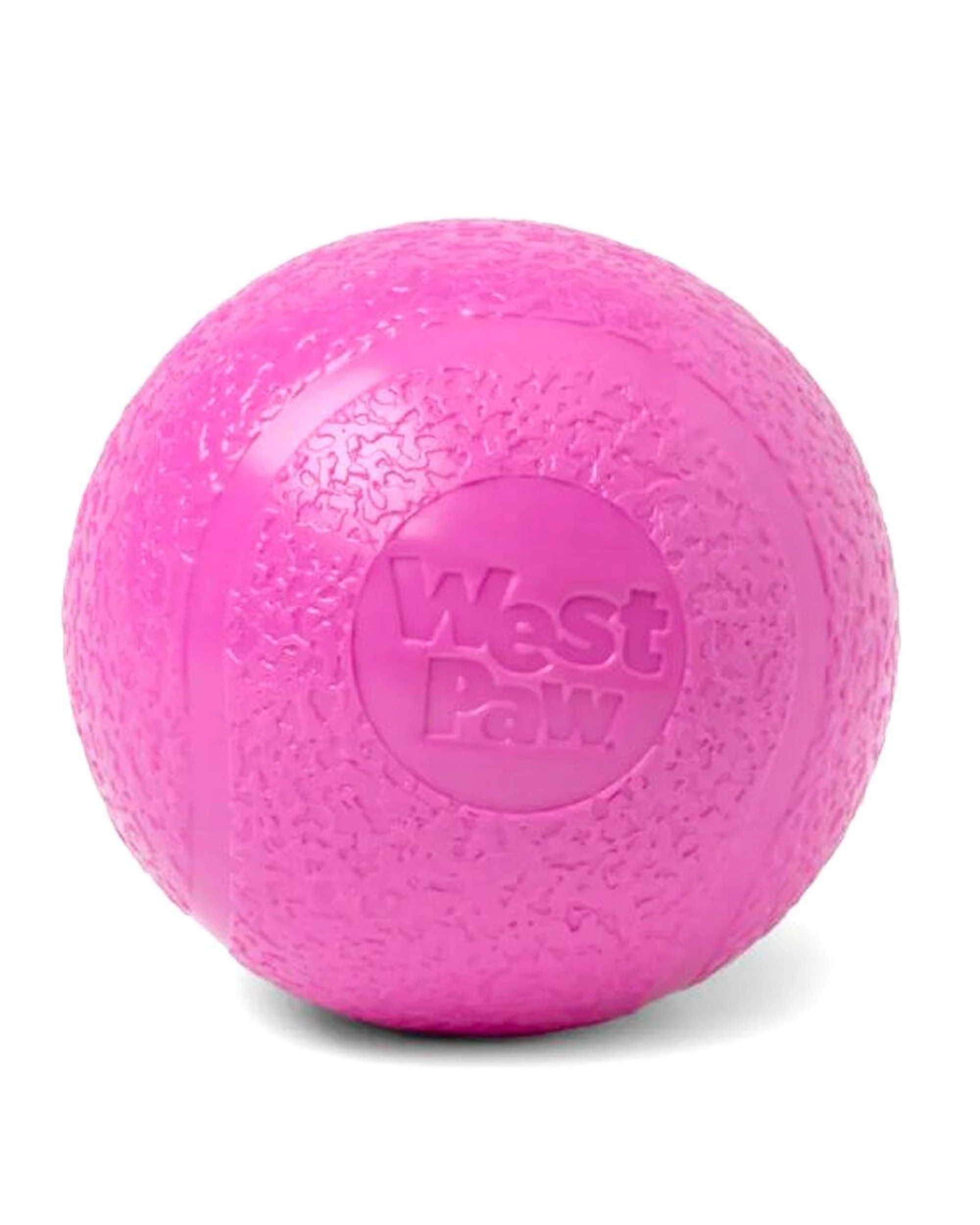 6 West Paw Echo Boundr Pet Dog Ball Soft Chew Toy Large Textured Rubber For Fetch - Pink, 6 of 7