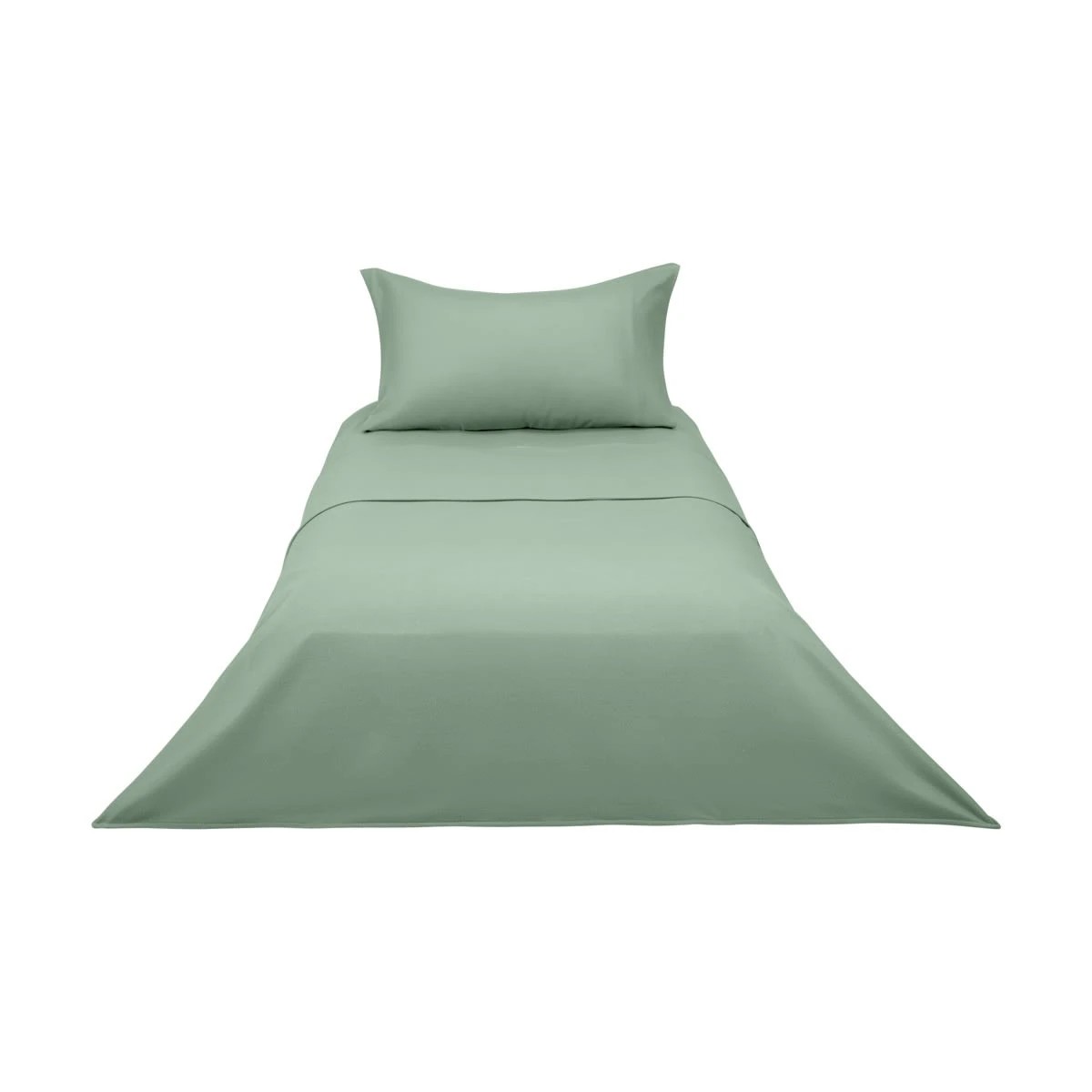 6 Soft Touch Sheet Set - Single Bed, Sage, 6 of 7