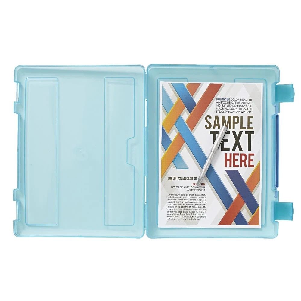 4 J.Burrows Stationery Case with Handle Blue, 4 of 4