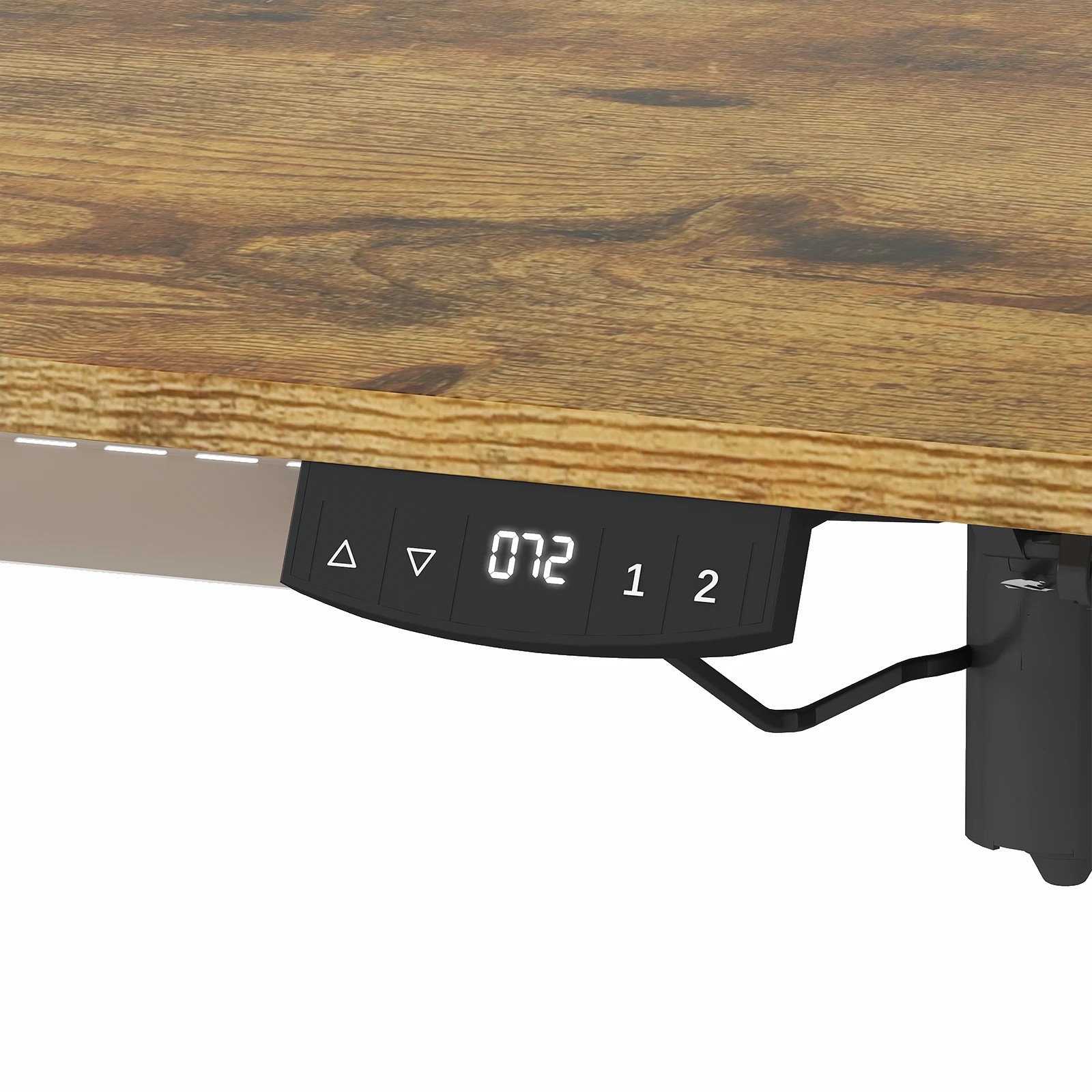 1 dvwin Electric Standing Desk Height Adjustable - Brown, 1 of 6