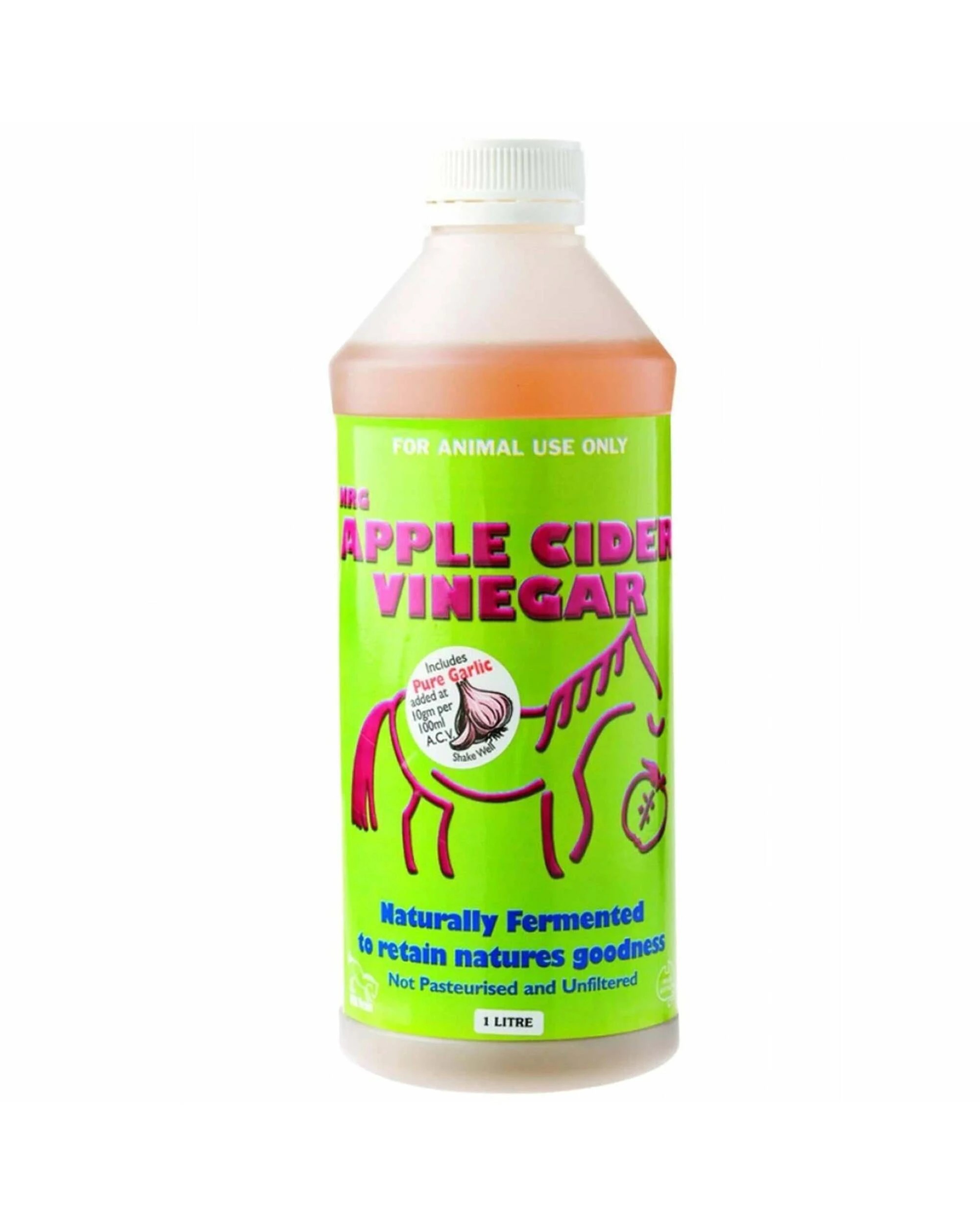 1 Nrg Apple Cider Vinegar Natural Fermented Horse Supplement 1L, 1 of 2