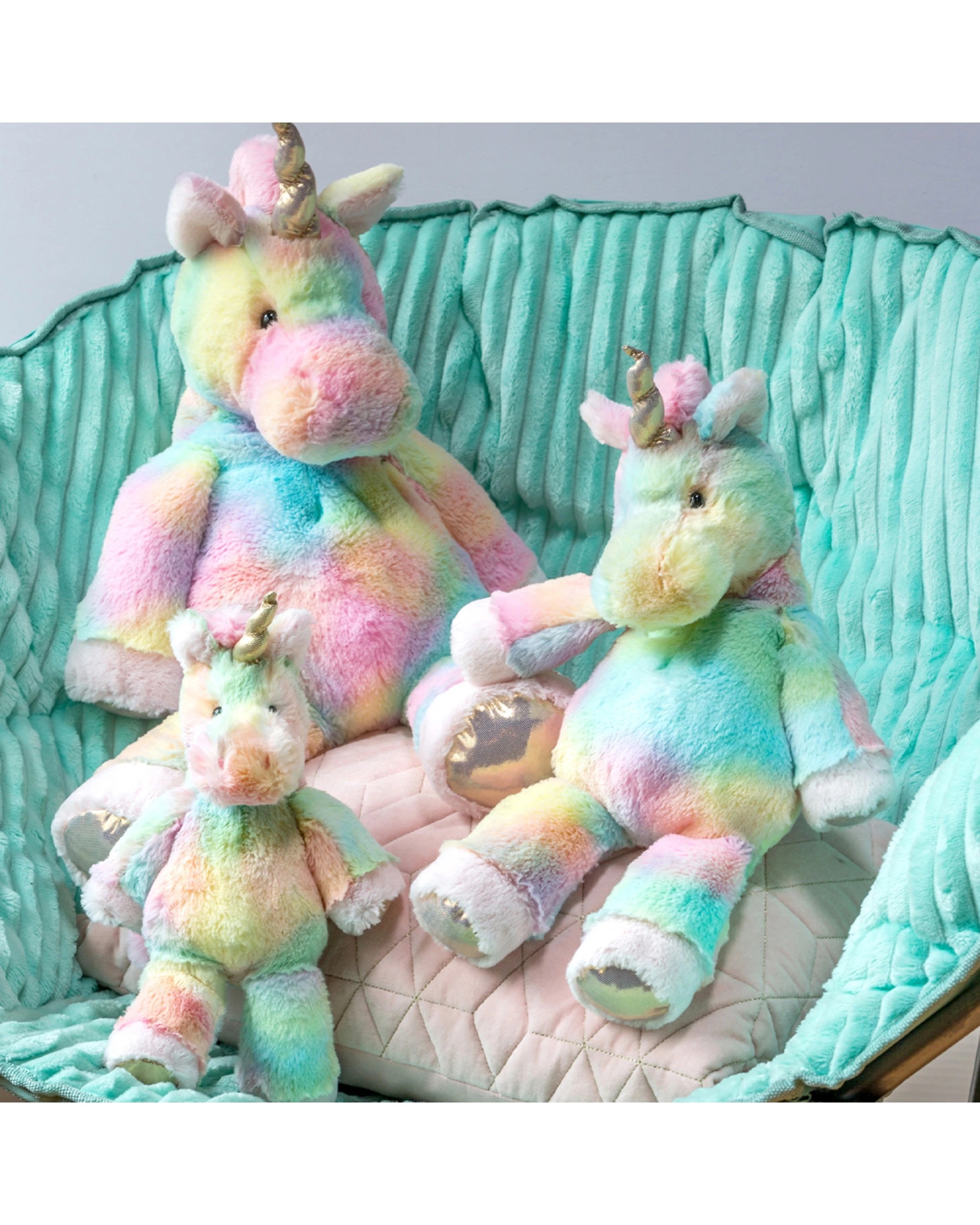 2 Mary Meyer Marshmallow Animal Fro-Yo Unicorn Soft Plush Toy 23cm - Multi, 2 of 2