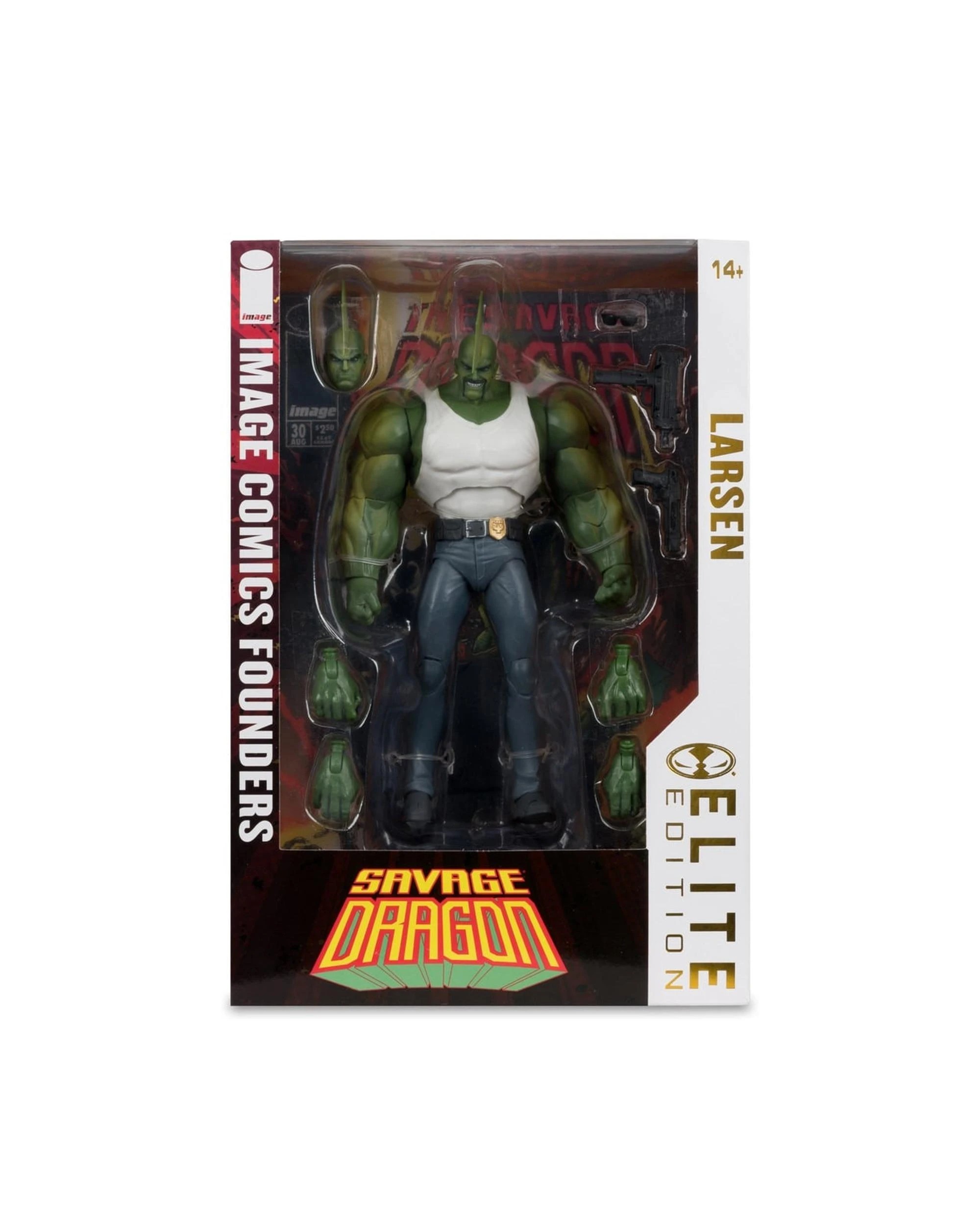 9 McFarlane Elite Edition Image Comics Founders Series Savage Dragon Larsen 7 inch Figure, 9 of 9