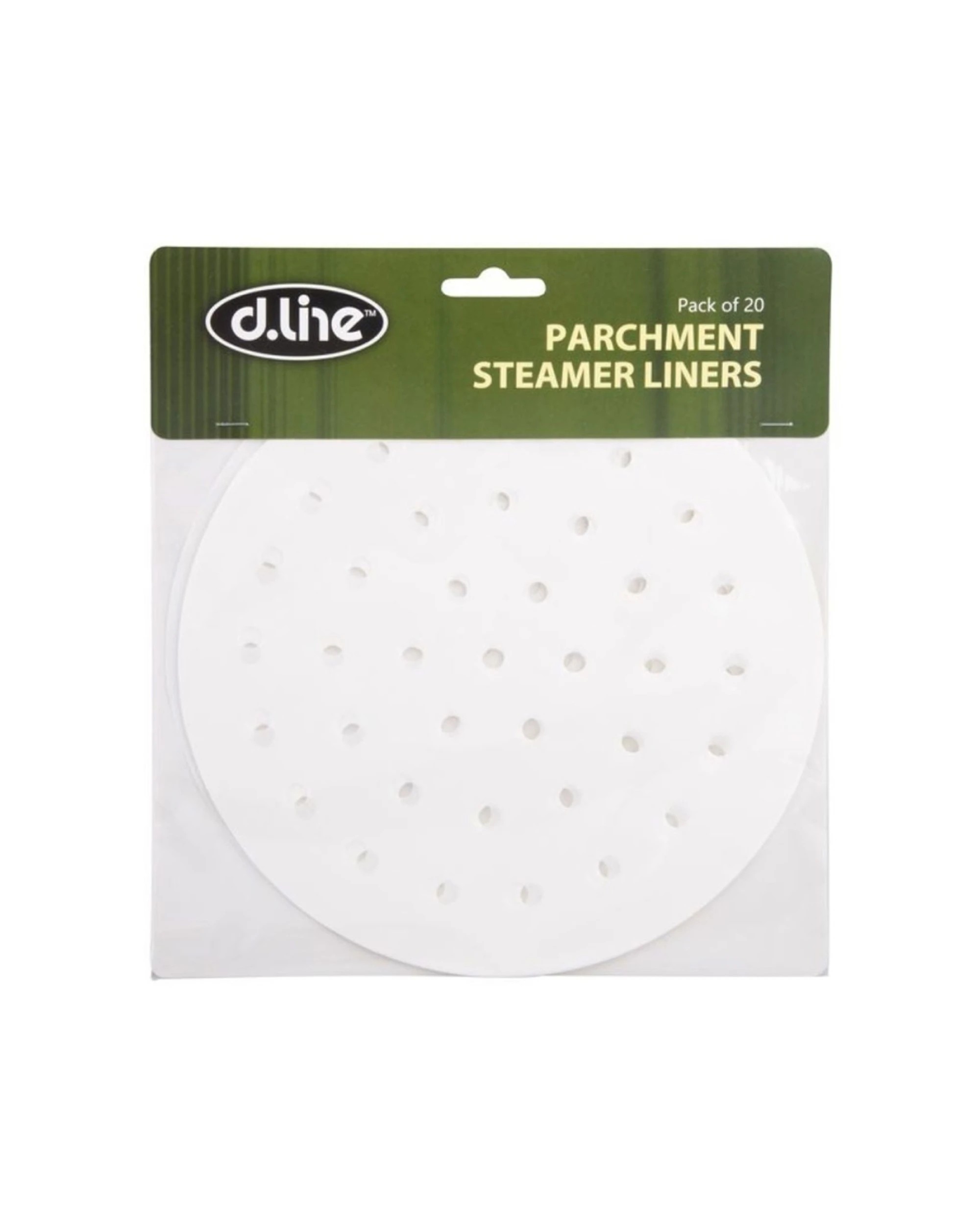 4 D.Line 20pc Parchment Steamer Liners Baking Accessories Disposable 19cm - White, 4 of 4