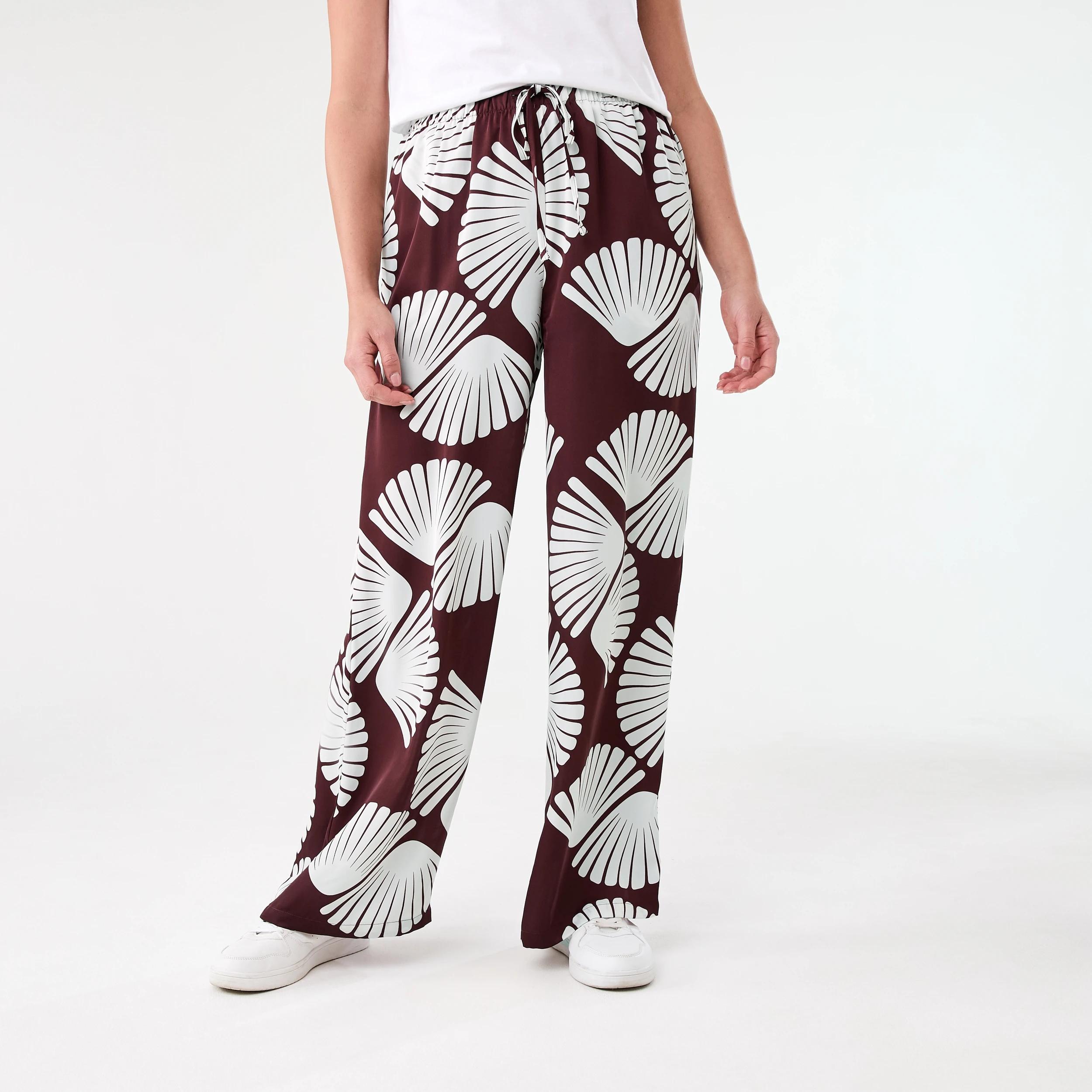 1 Satin Pants FAN DARK HENNA, 1 of 5