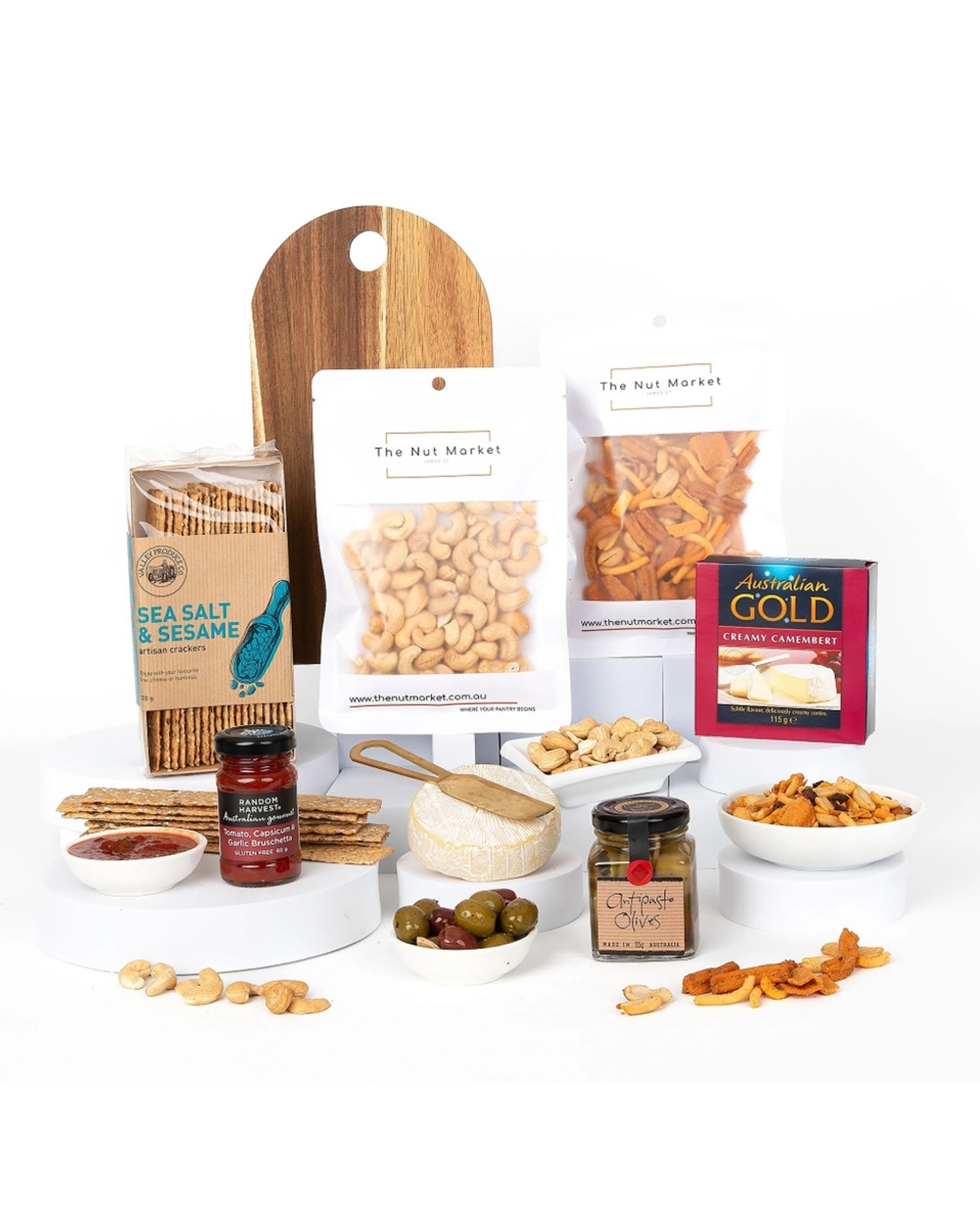 1 Gift Basket Gourmet Cheese Platter Hamper Savoury Artisan Set - Multi, 1 of 7