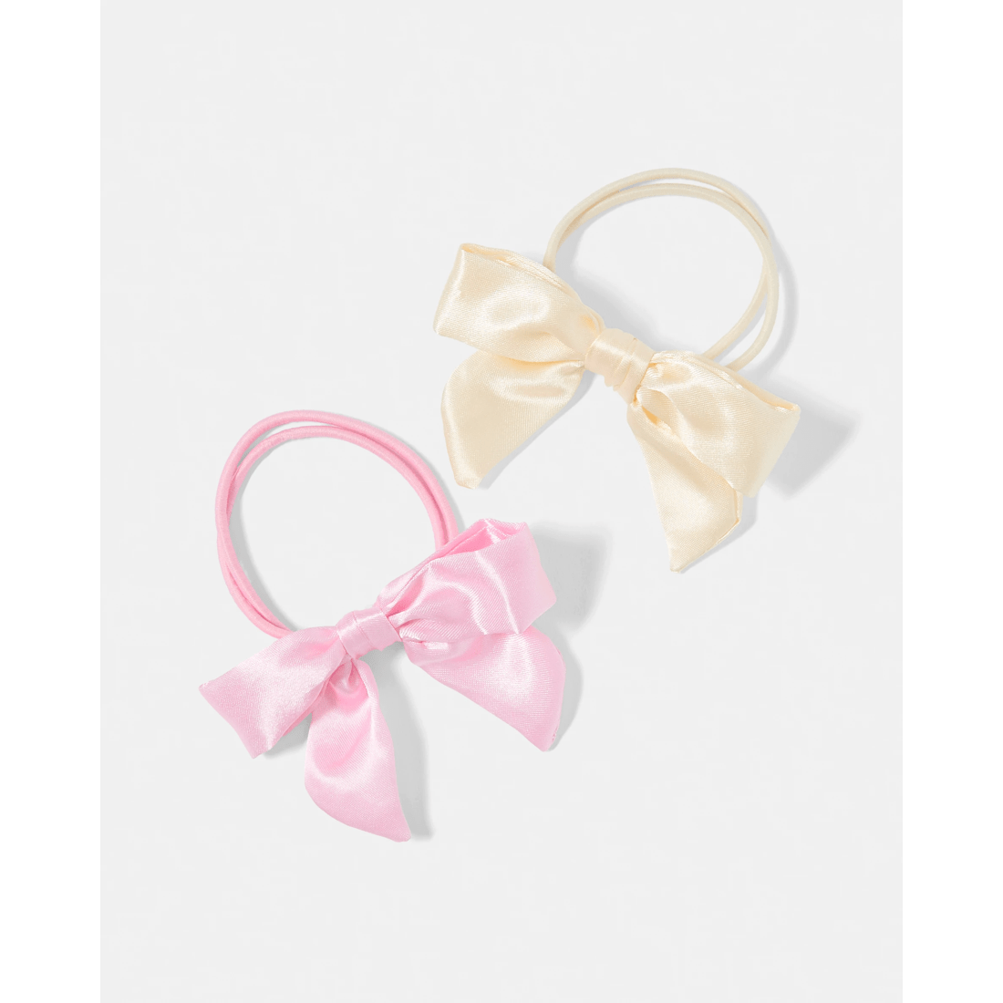 2 2 Pack Bow Hair Ties Gift Set - Pink, 2 of 3
