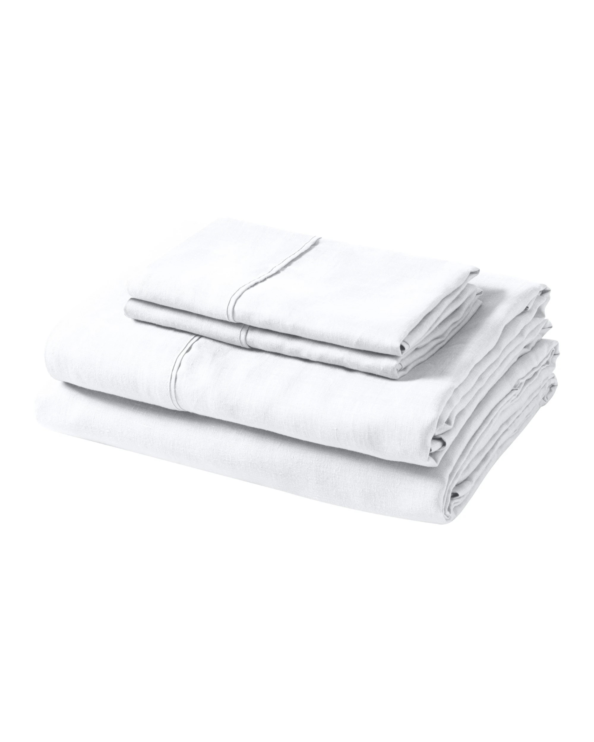 7 Natural Home Vintage Washed 100% Hemp Sheet Set - Super King Bed - White, 7 of 8