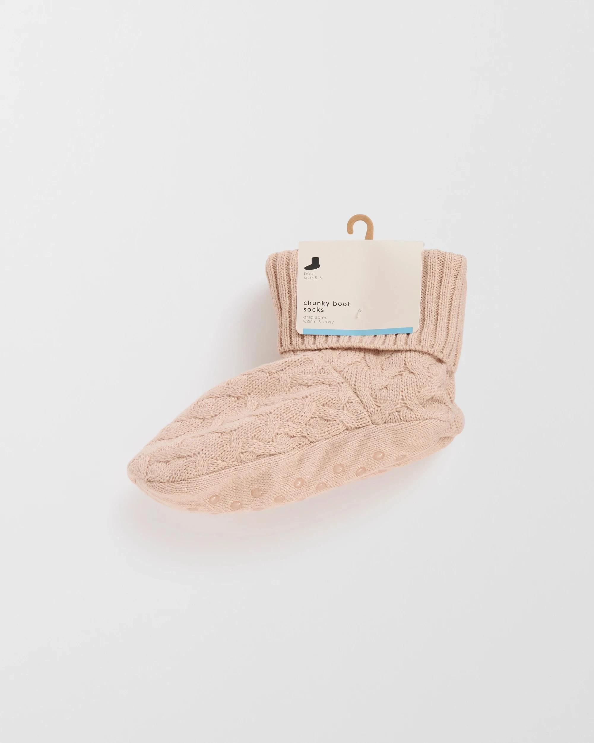 3 Target Woman Crew Knit Boot Socks OATMEAL, 3 of 3