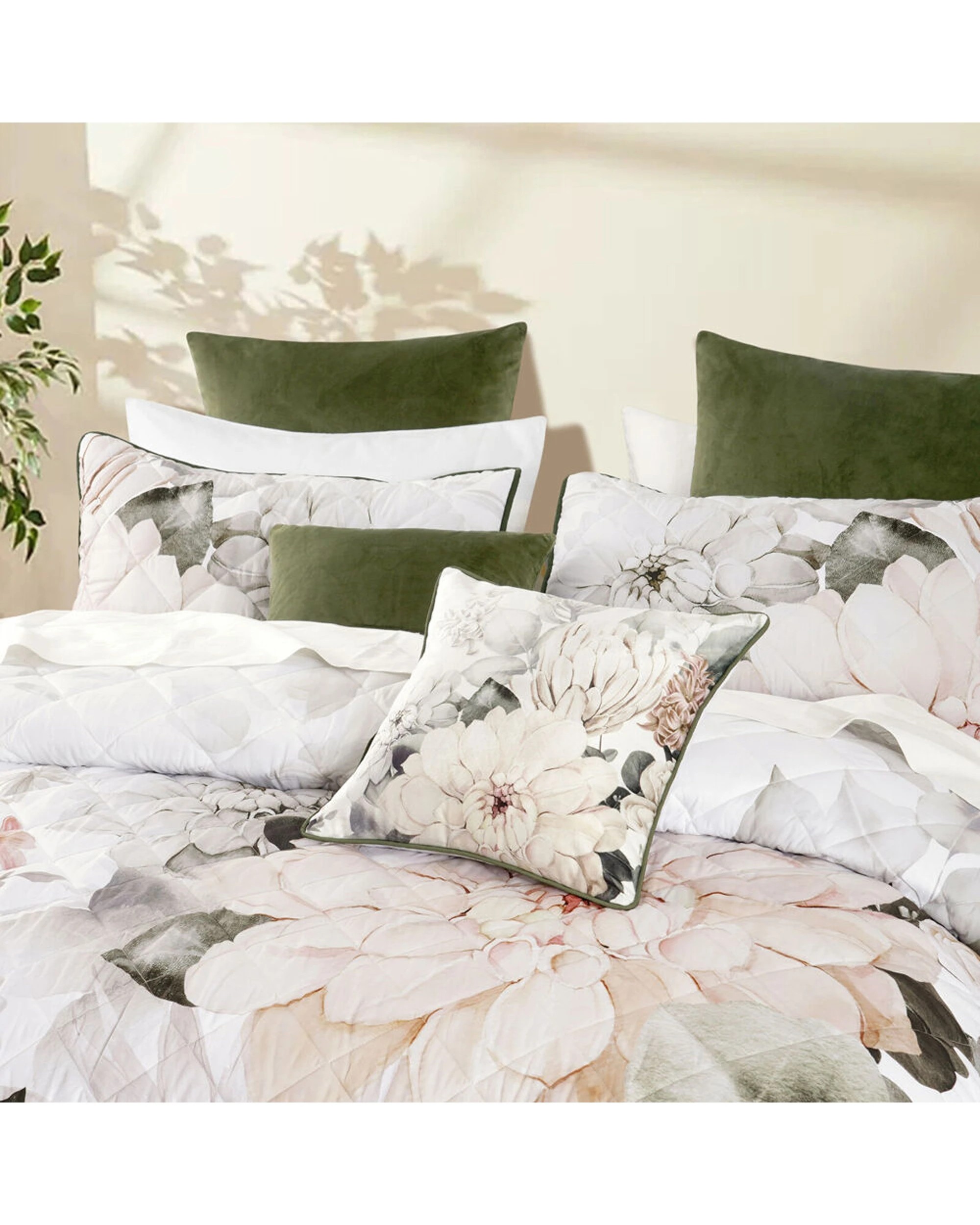 2 Bianca Giselle Queen/King Polyester Coverlet Set Quilt With Pillowcases - White, 2 of 4