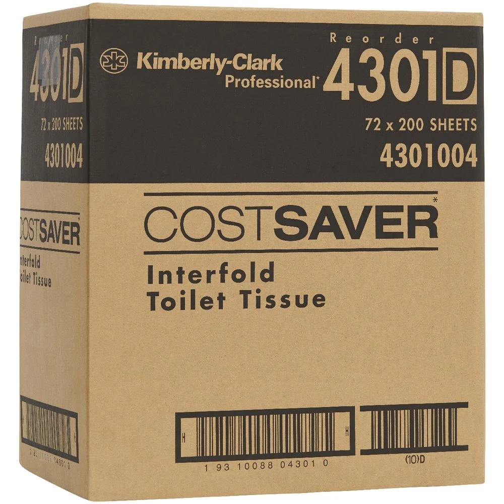 3 Costsaver Interfold Toilet Tissue 200 Sheets 72 Pack, 3 of 3