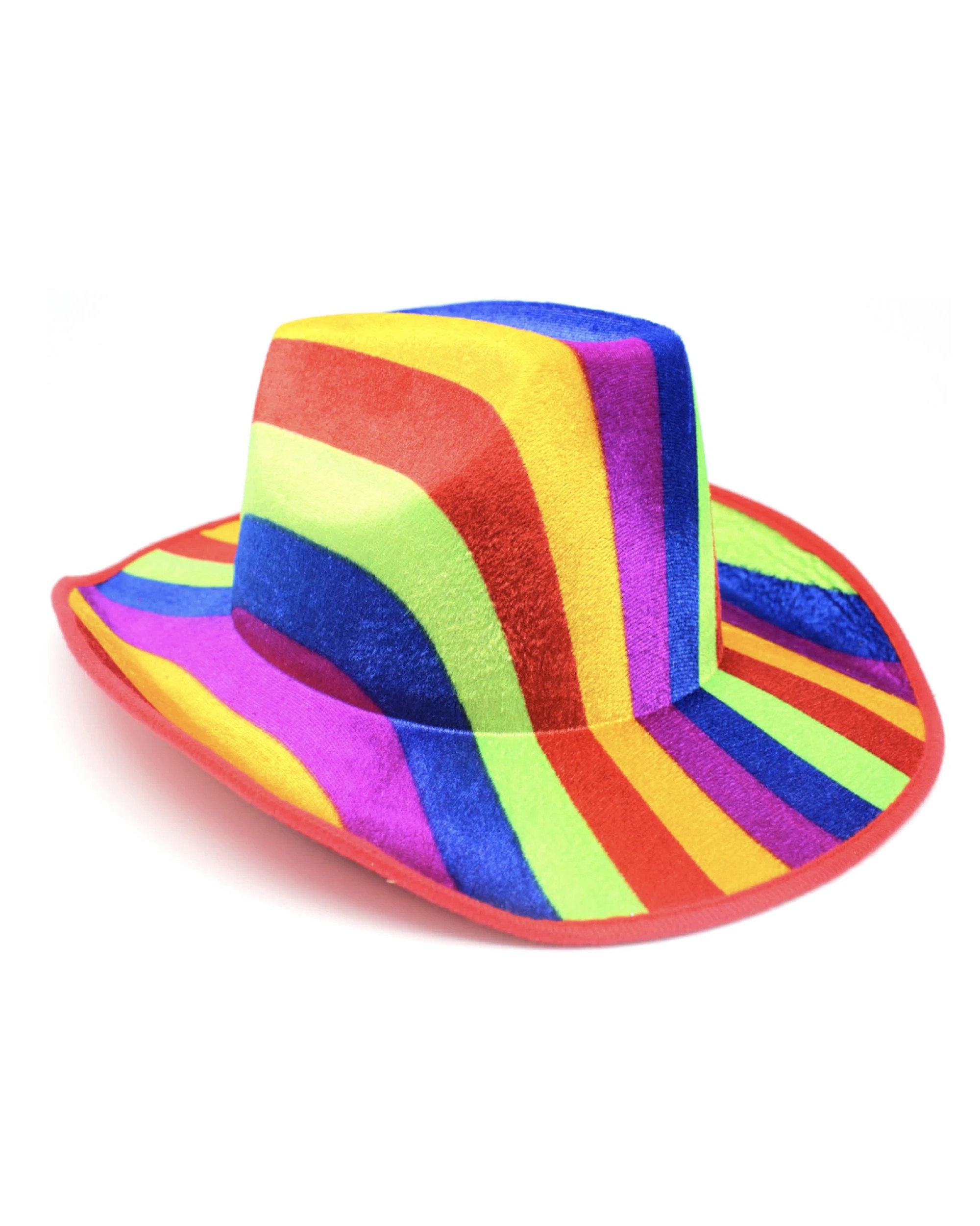 4 BR Costumes Rainbow Striped Trilby Hat for Pride Events, 4 of 4