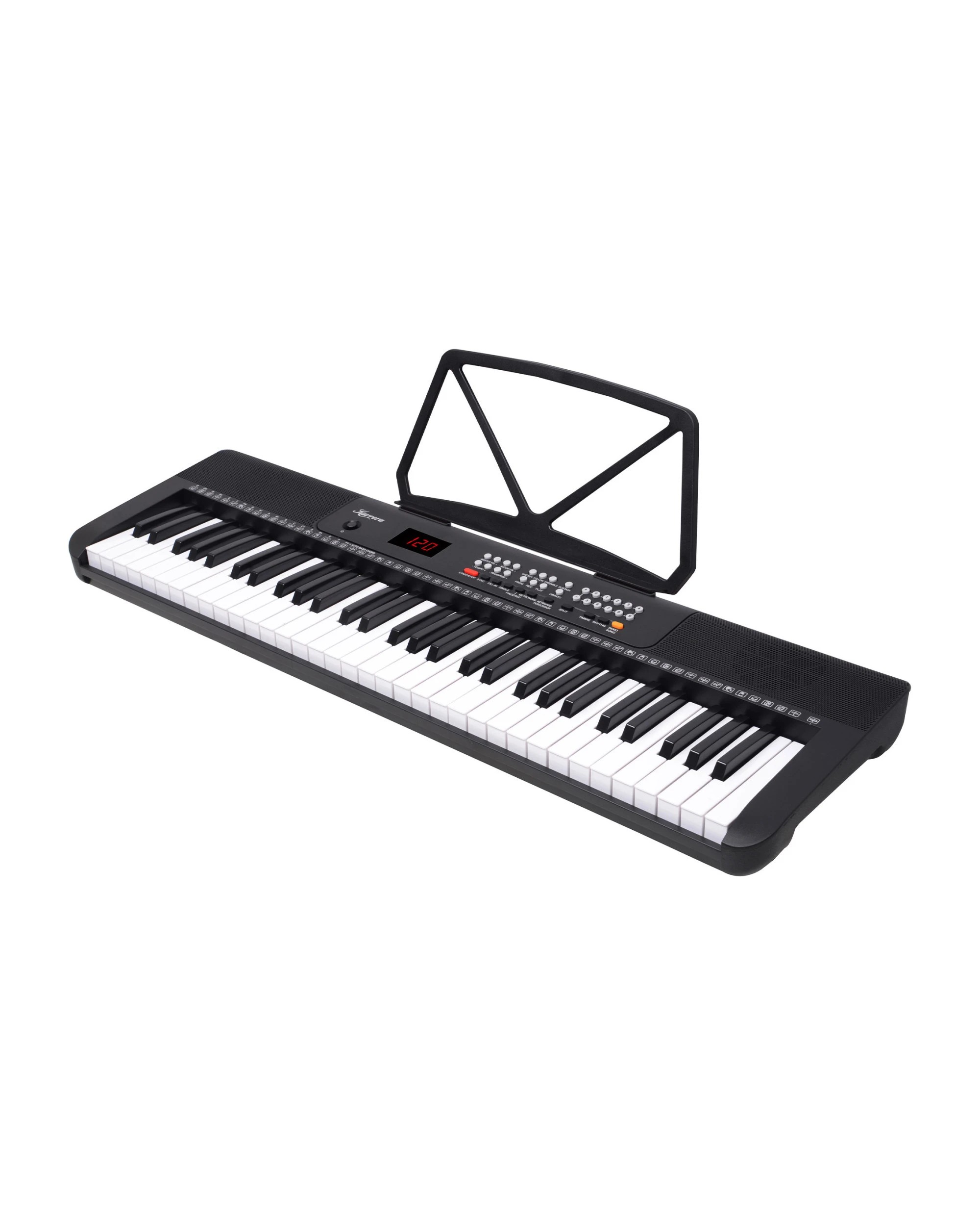 5 Karrera 61-Key Electronic Piano Keyboard with LED and Folding Stand CHJ-SD1 - Black, 5 of 7