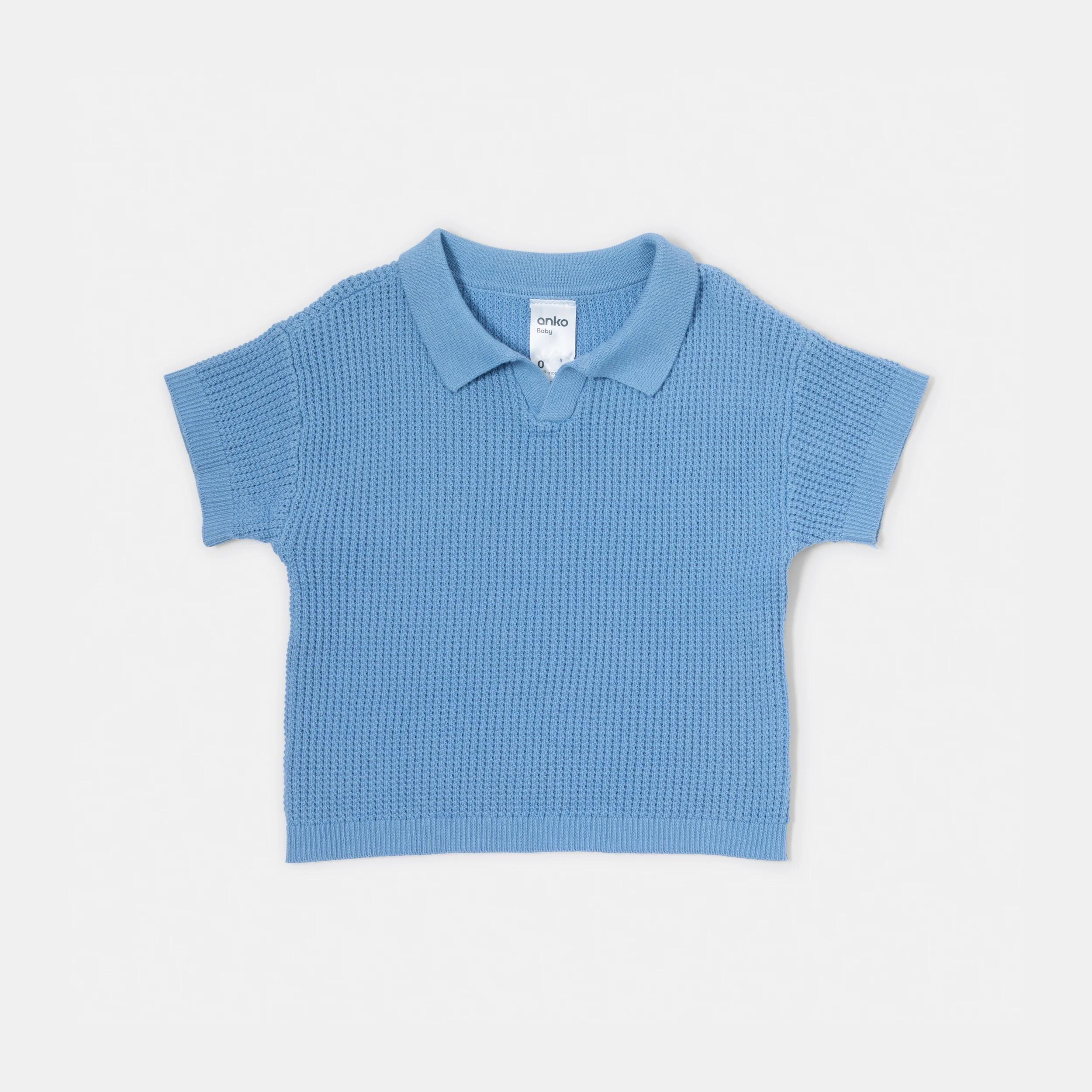 3 2 Piece Short Sleeve Crochet Set LIMITLESS BLUE, 3 of 6