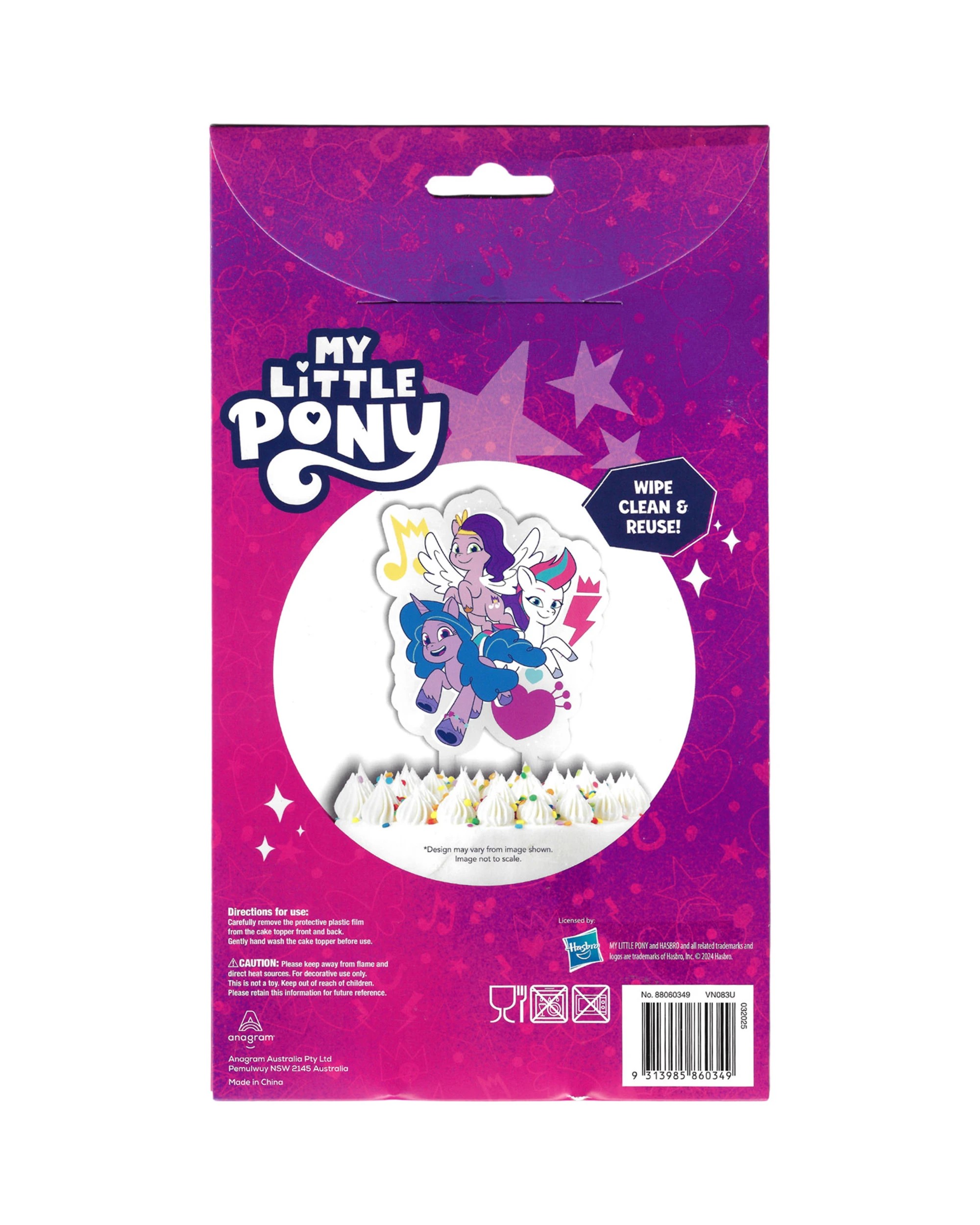 5 Anagram My Little Pony Tell Your Tale Acrylic Cake Topper - Multi, 5 of 5
