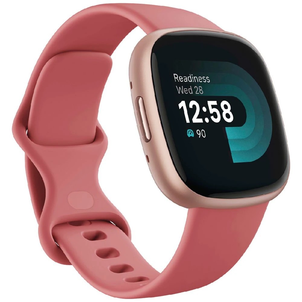1 Fitbit Versa 4 Smart Watch Pink/Copper Rose, 1 of 5