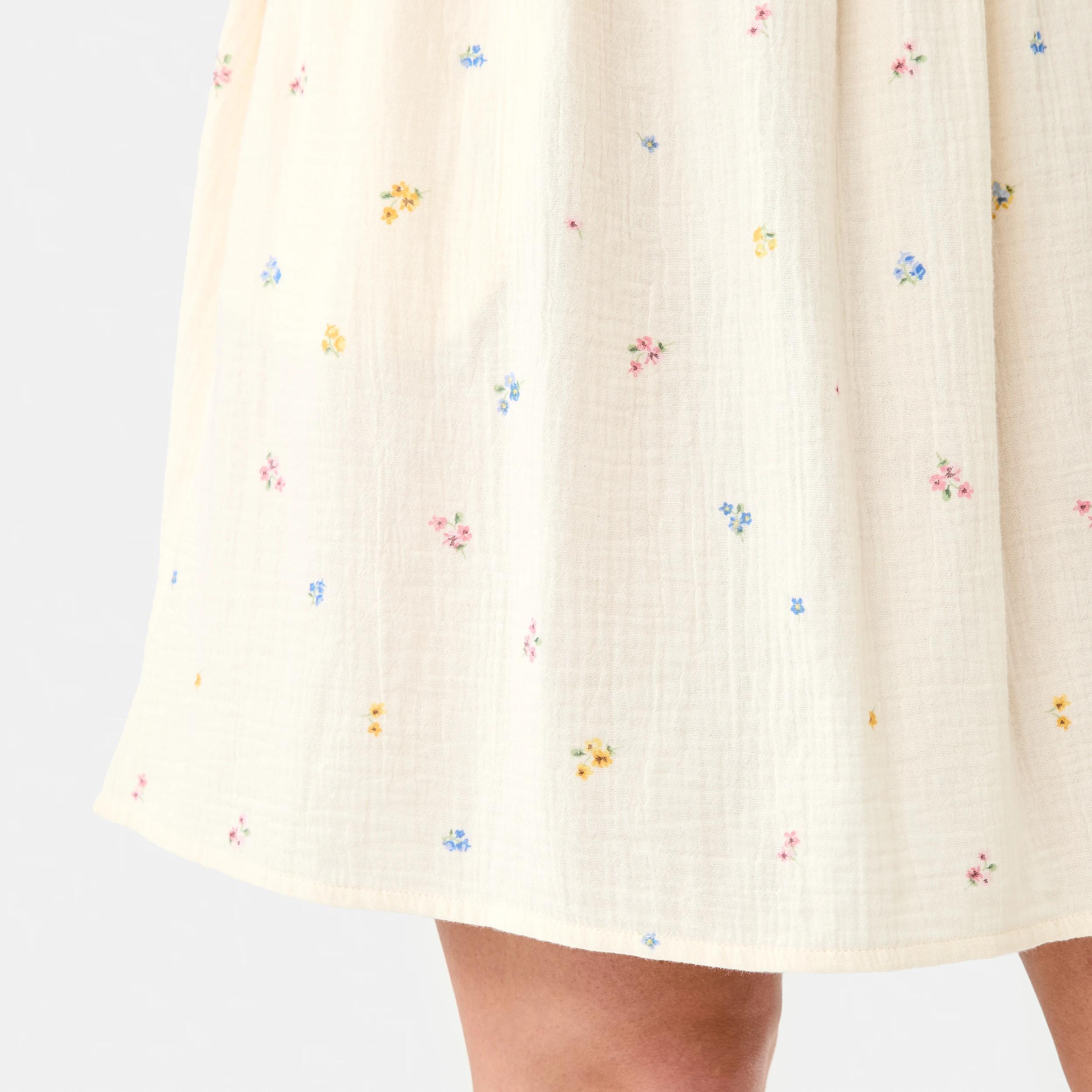 9 Short Puff Sleeve Mini Dress Tiny Ditsy, 9 of 10