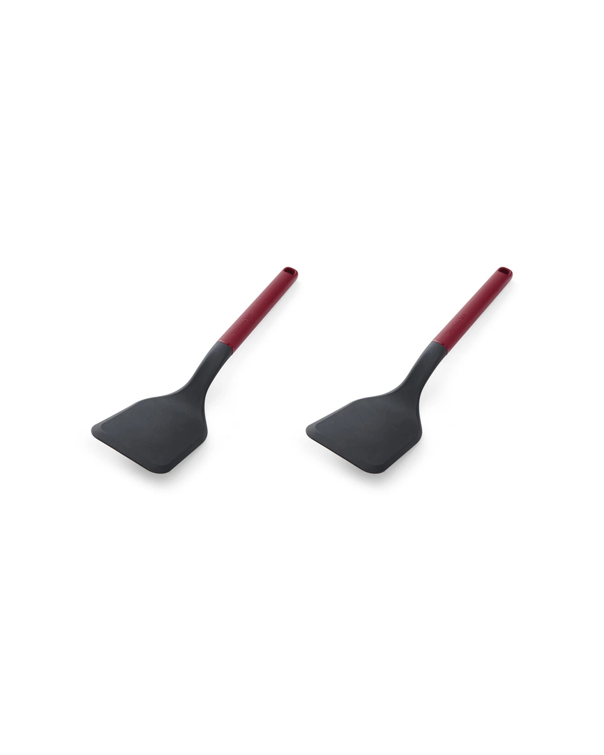 1 KitchenAid Classic Solid Nylon Turner 2PK Heat Resistant Ergonomic Handle - Red, 1 of 6