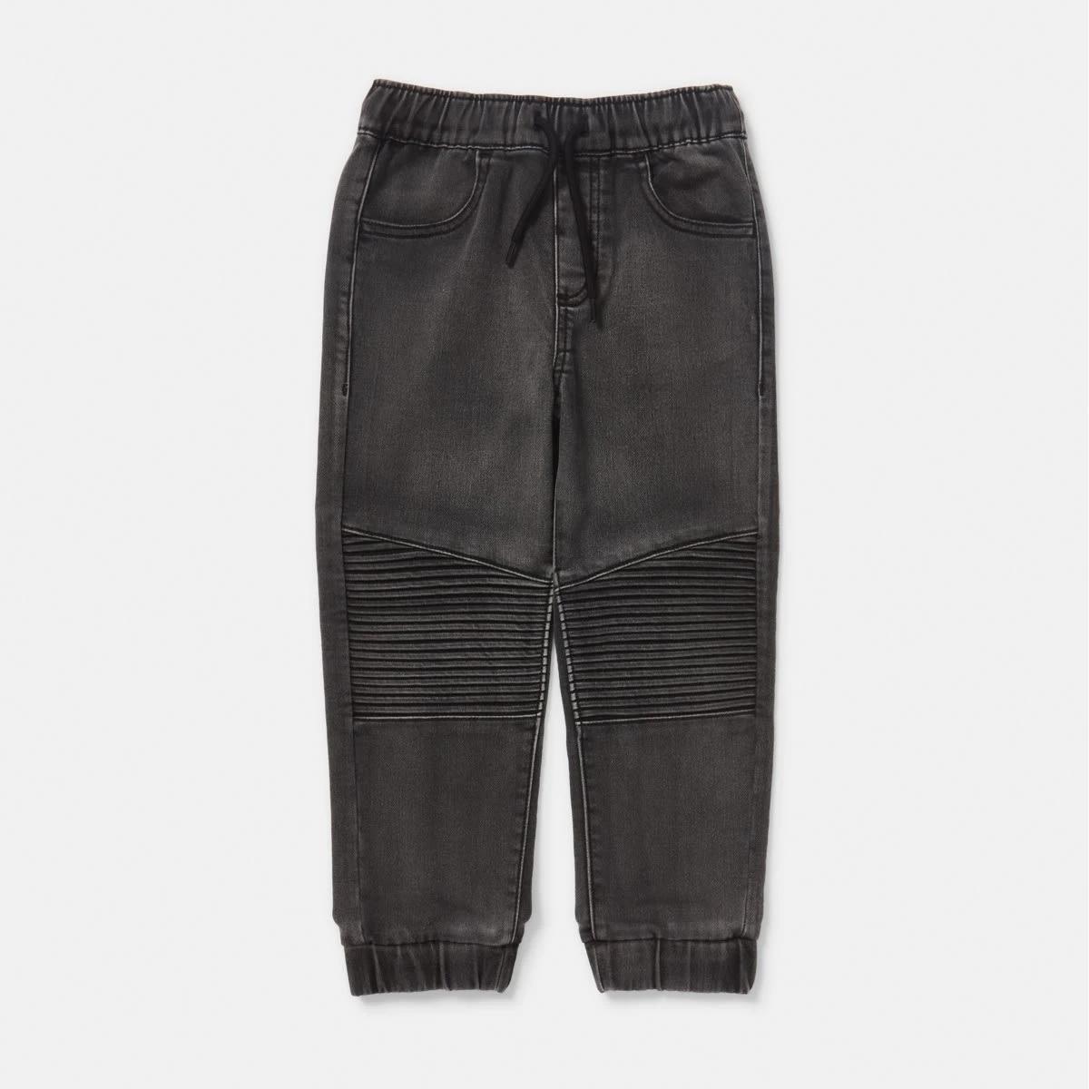 8 Moto Denim Jeans BLACK LIGHT WASH, 8 of 9