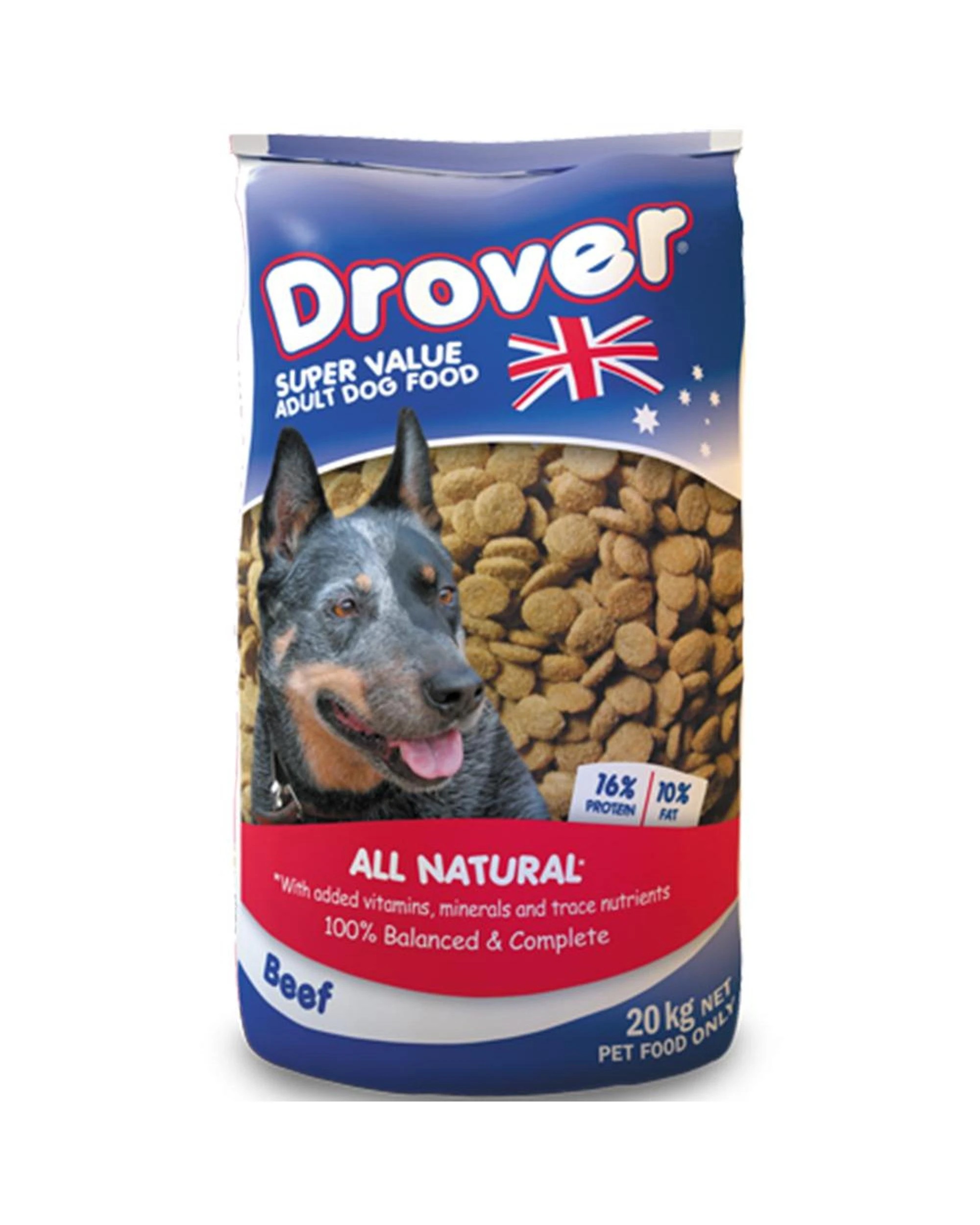 1 CopRice Drover Dog Food All Natural Beef Vitamins and Minerals 20kg, 1 of 1
