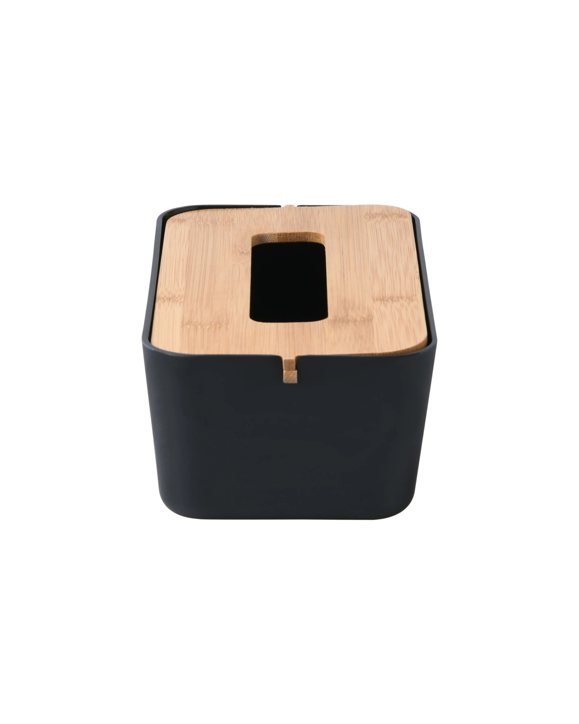 4 Takara Takae Natural Bamboo Tissue Box Large - Black, 4 of 7