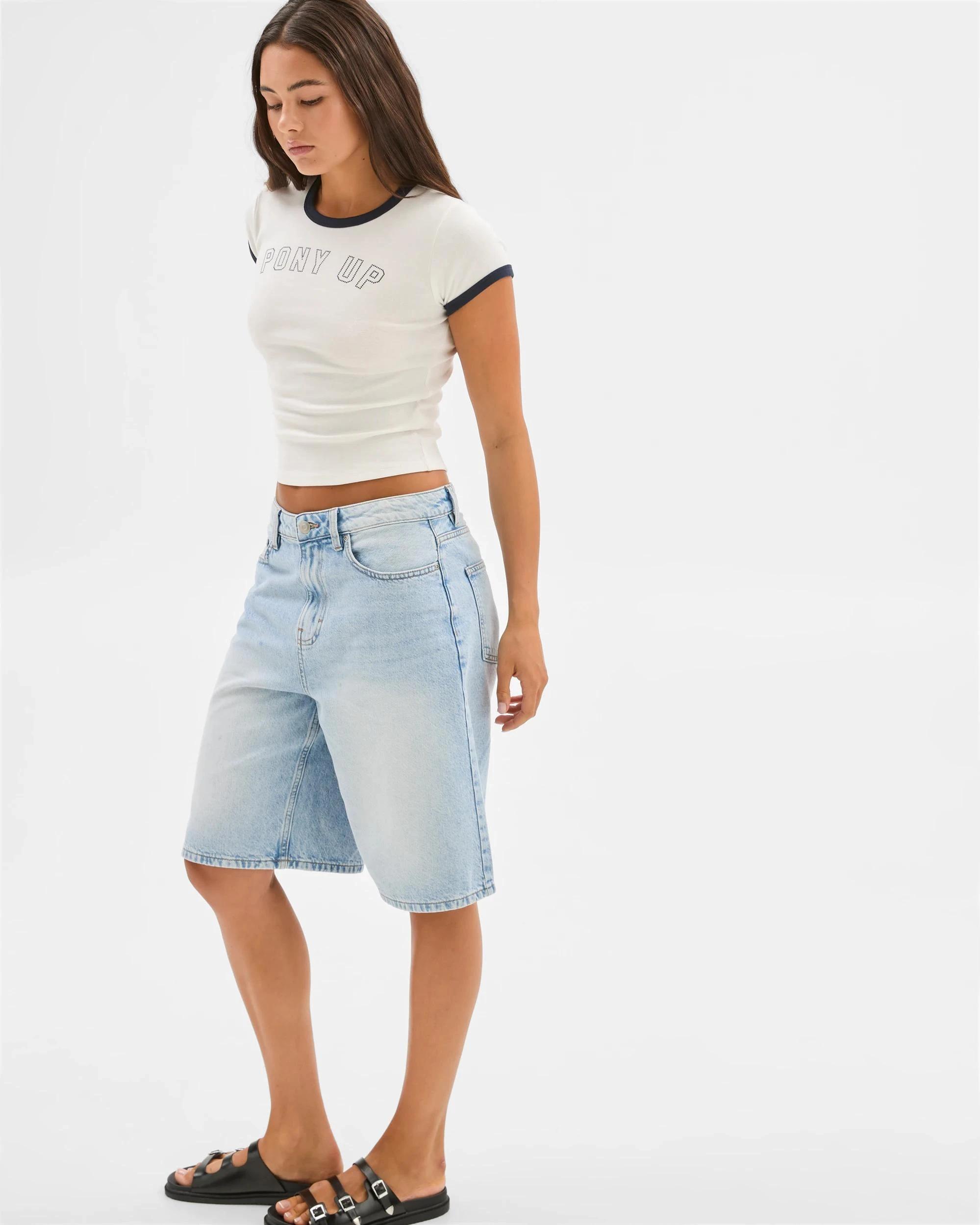 7 Australian Cotton Graphic Baby Crop T-Shirt - Lily Loves PONY UP, 7 of 7