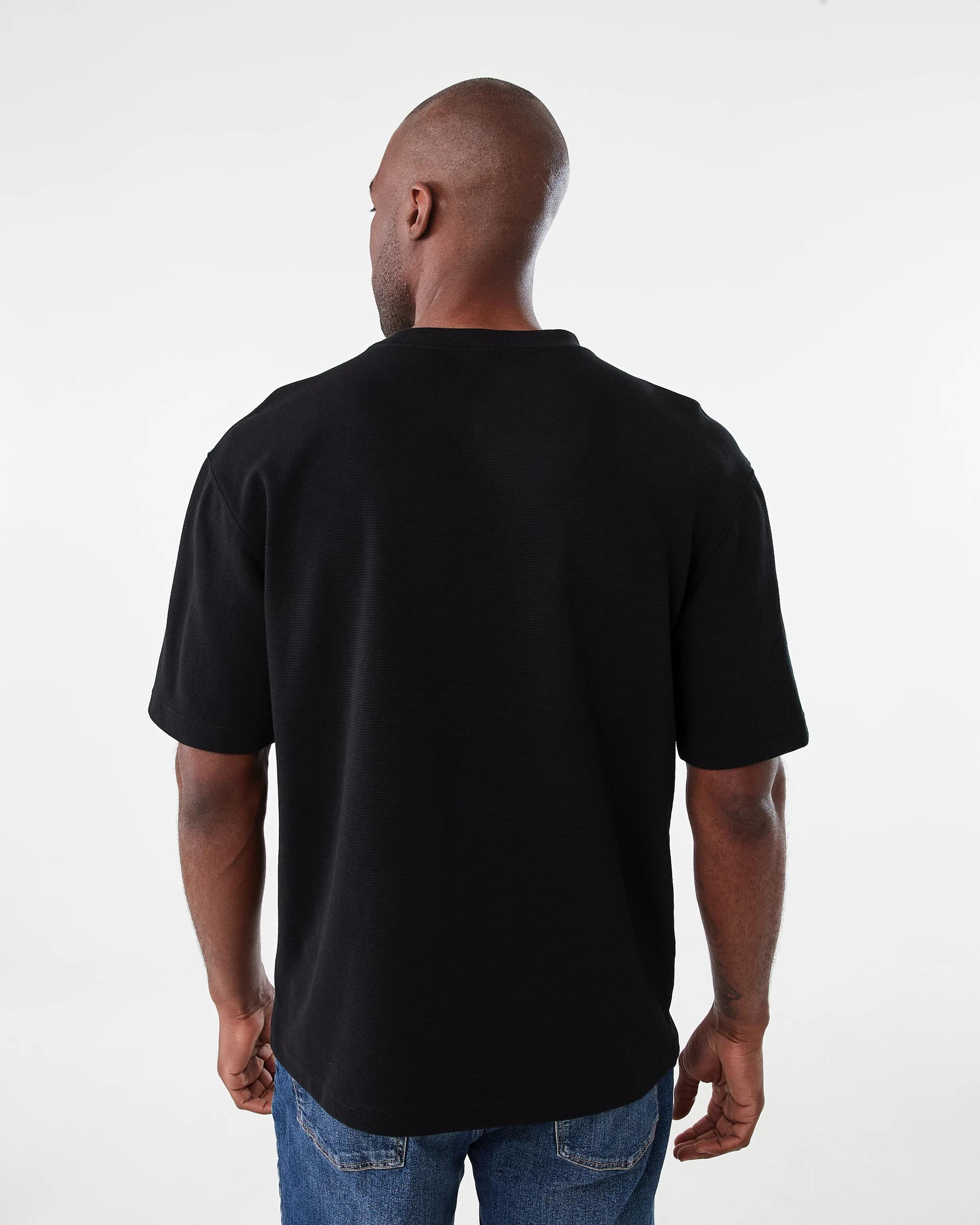 3 Oversized Ottoman T-shirt Black, 3 of 5