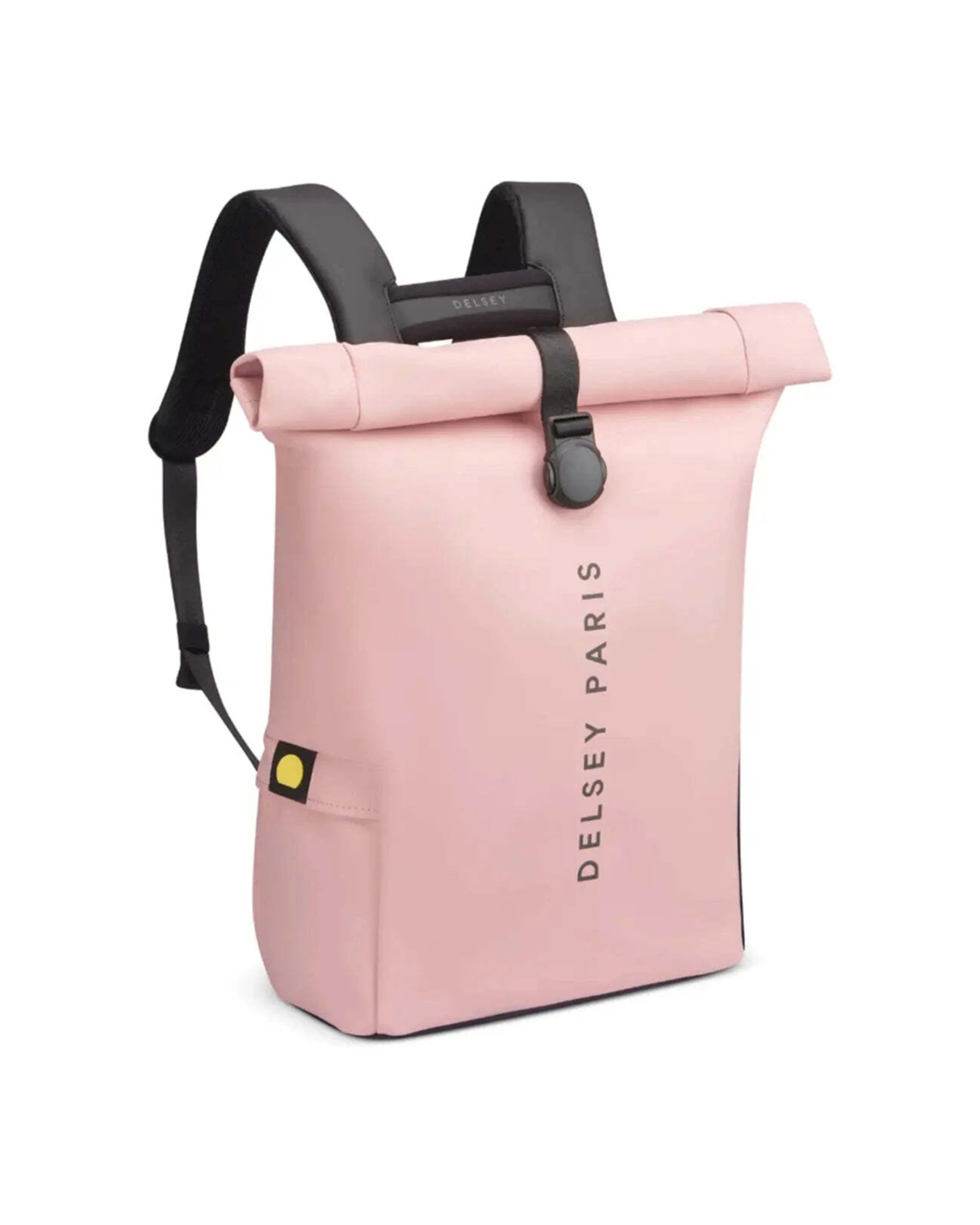 2 Delsey Turenne Soft Rolltop 15in Laptop Backpack RFID Data Protection Rollup Peony - Pink, 2 of 5