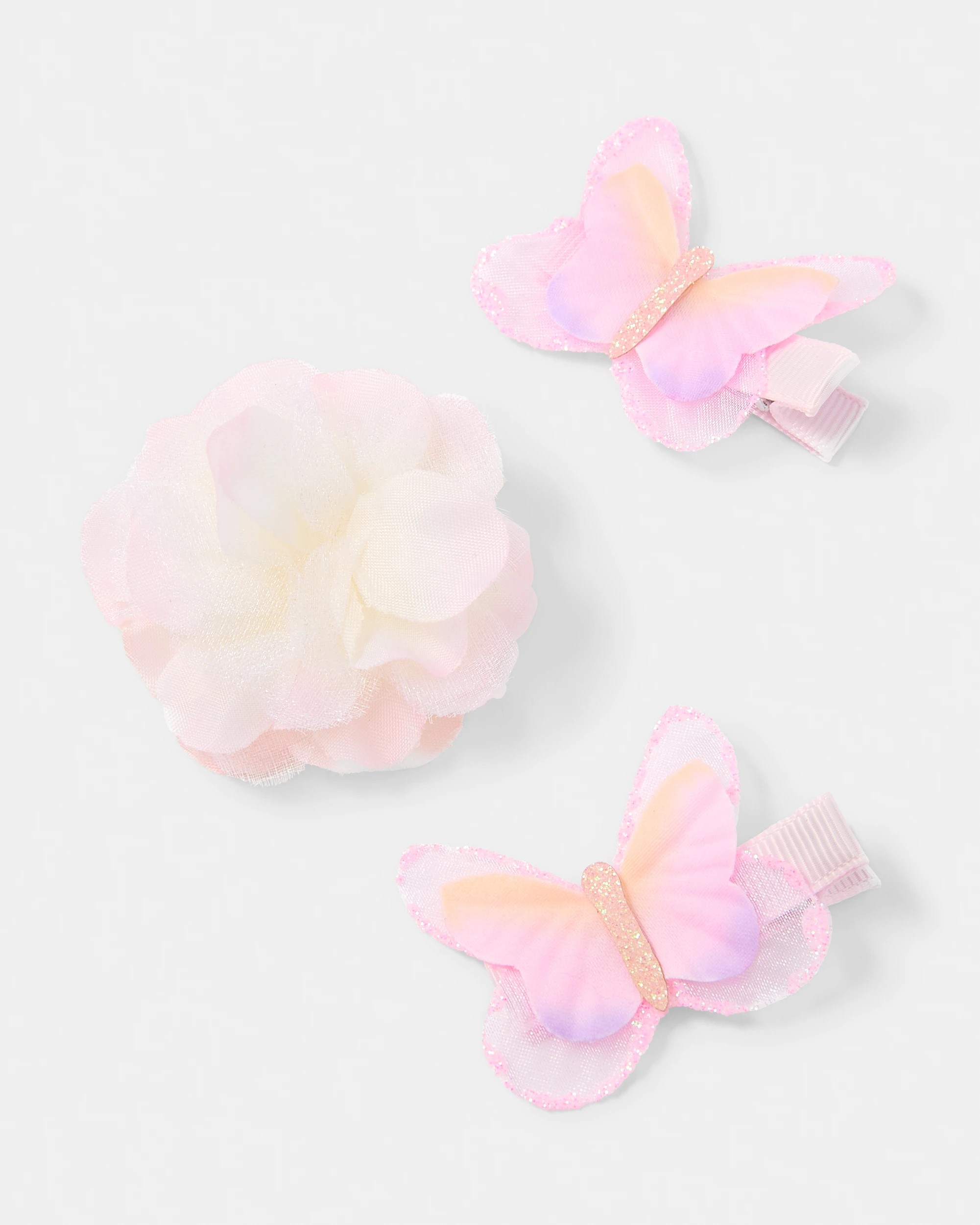 2 3 Pack Flower and Butterfly Hair Clips, 2 of 3