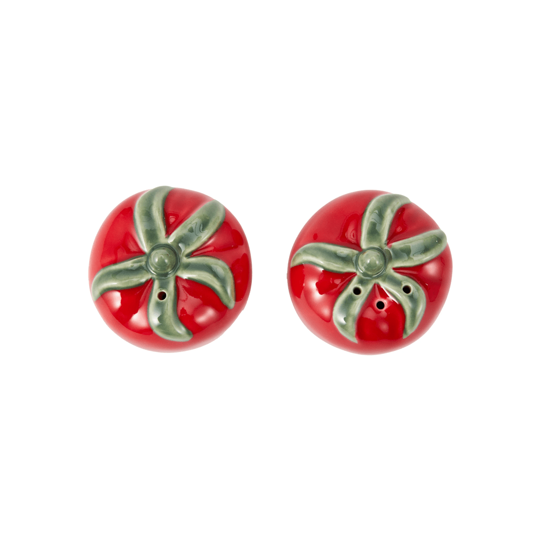 2 2 Pack Red Tomato Salt and Pepper Shakers, 2 of 6
