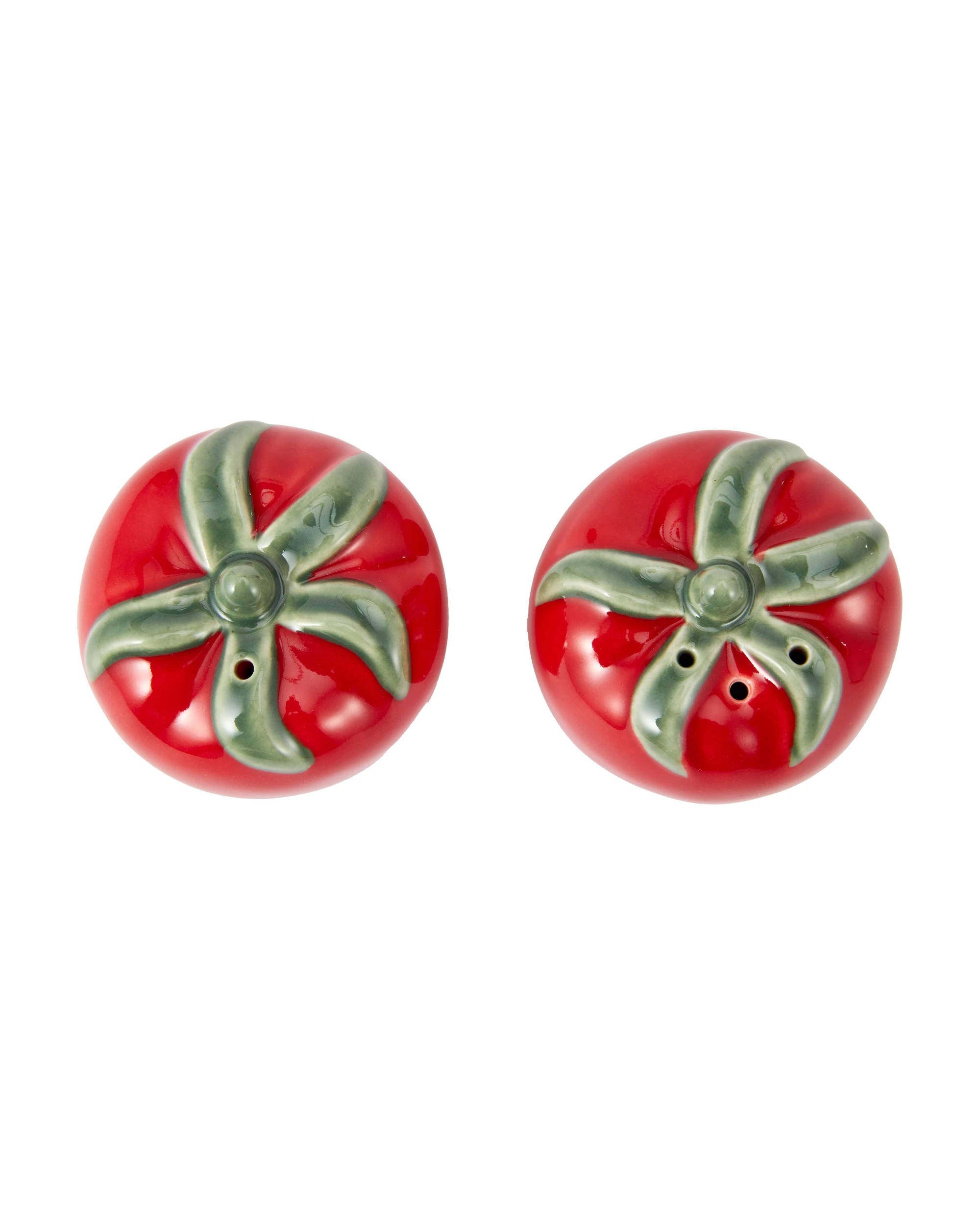 2 2 Pack Red Tomato Salt and Pepper Shakers, 2 of 6