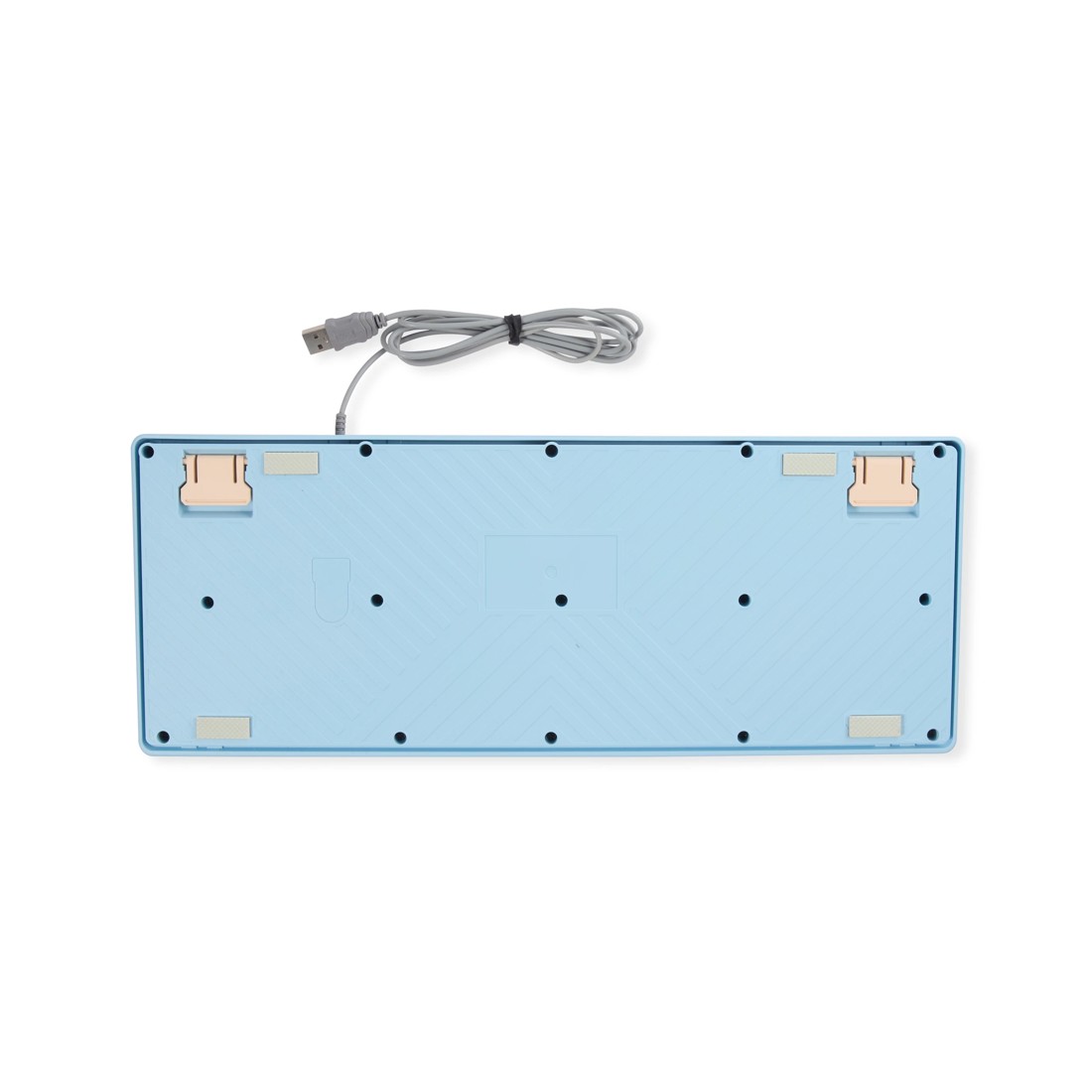 5 Membrane Wired Keyboard - Beige, Blue and Orange, 5 of 8