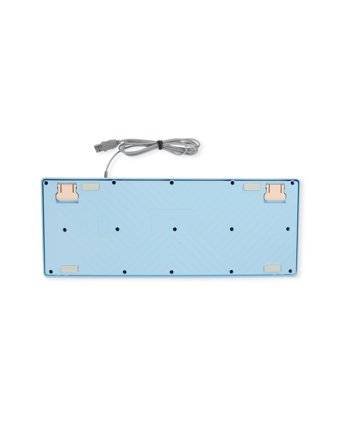 5 Membrane Wired Keyboard - Beige, Blue and Orange, 5 of 8