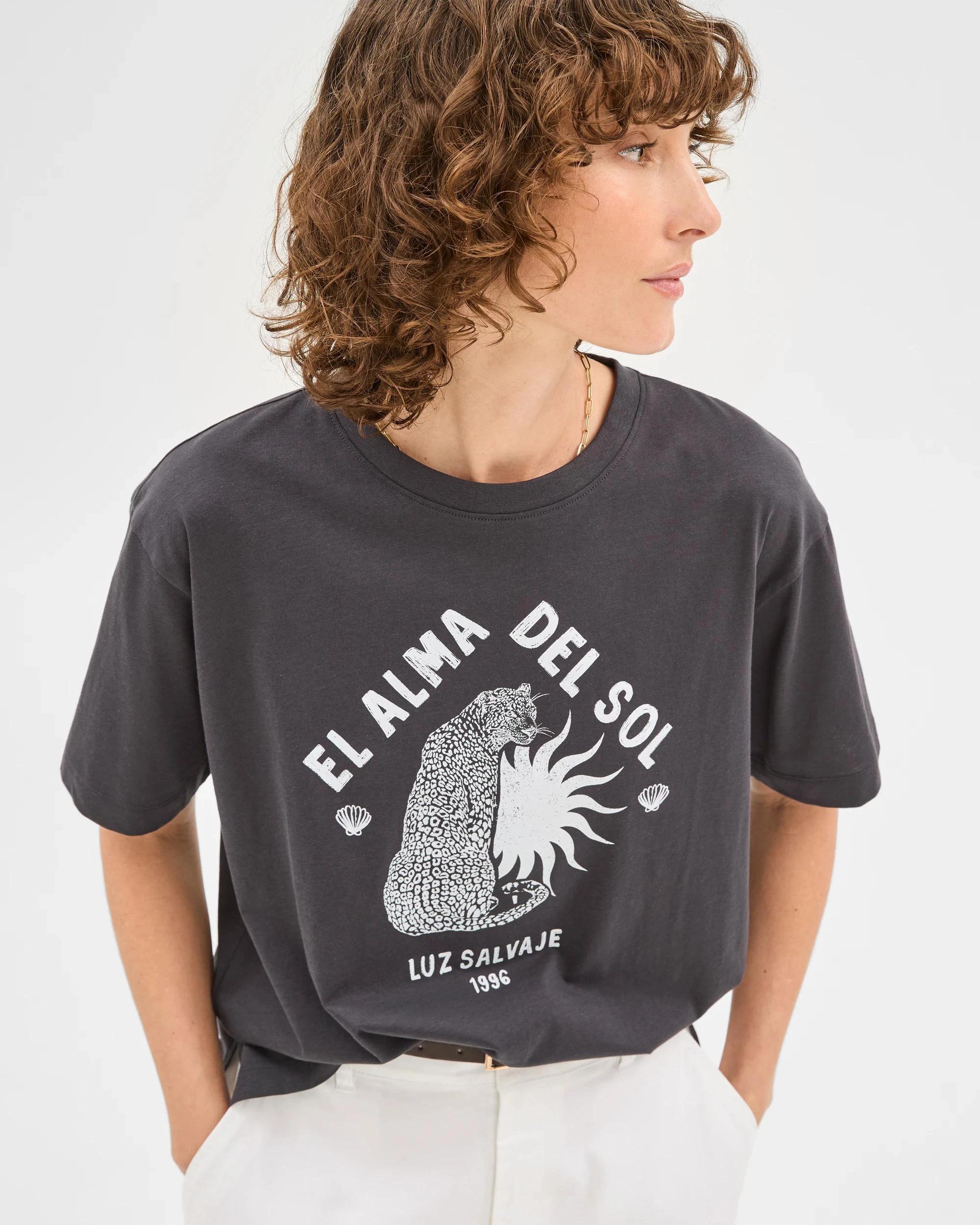 1 Target Australian Cotton Step Hem Boxy Crop T-Shirt PHANTOM LEOPARD, 1 of 6