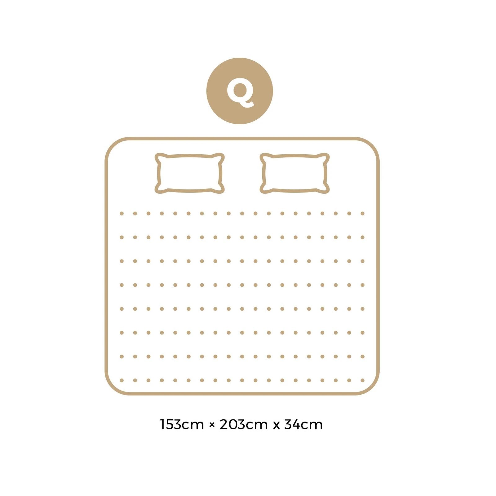 10 Bedra Bedding Mattress 9 Zone Latex Foam Pocket Spring Medium 34cm Queen
 - Multi, 10 of 10