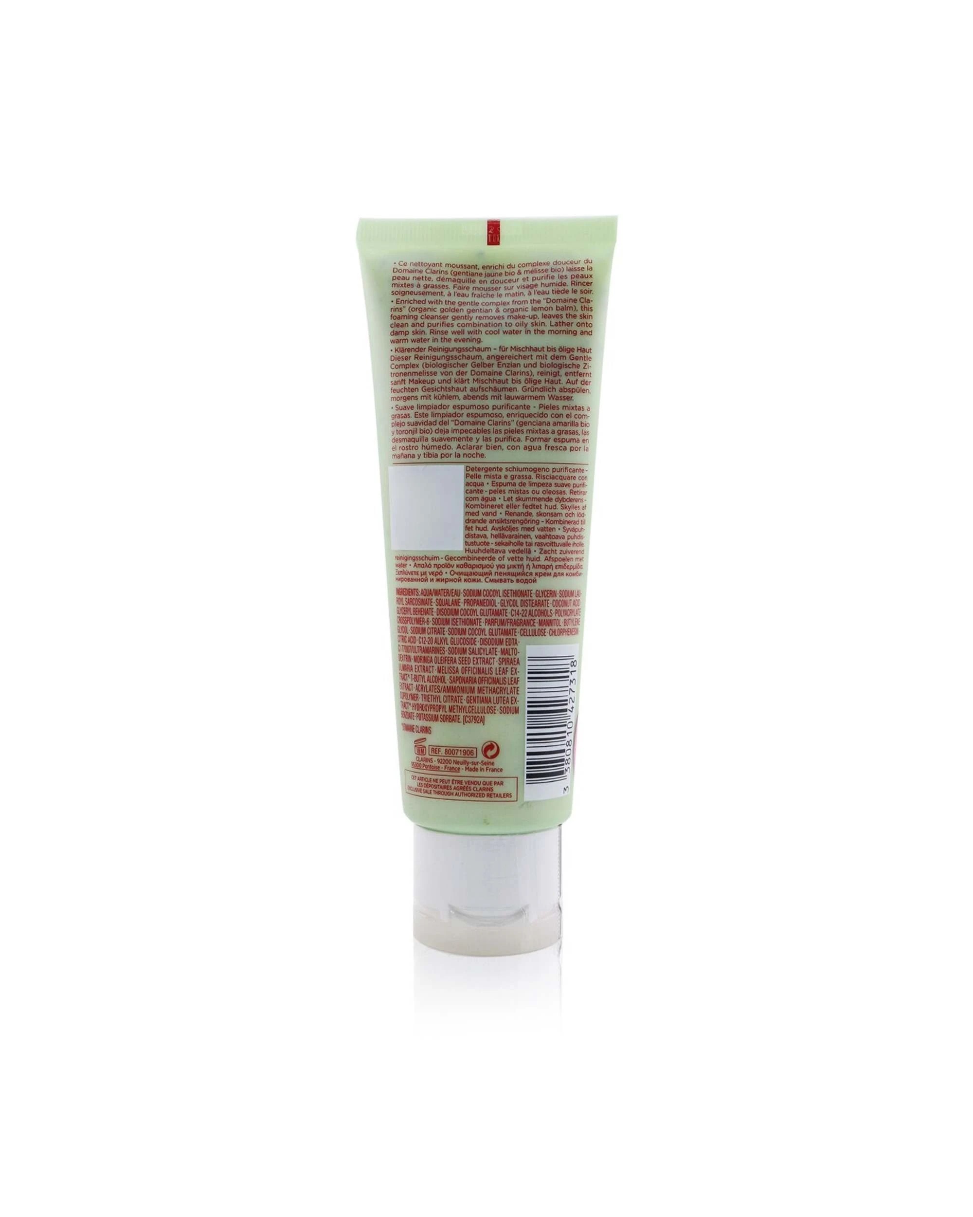 3 Clarins Purifying Gentle Foaming Cleanser Combination to Oily Skin 125ml/4.2oz, 3 of 3