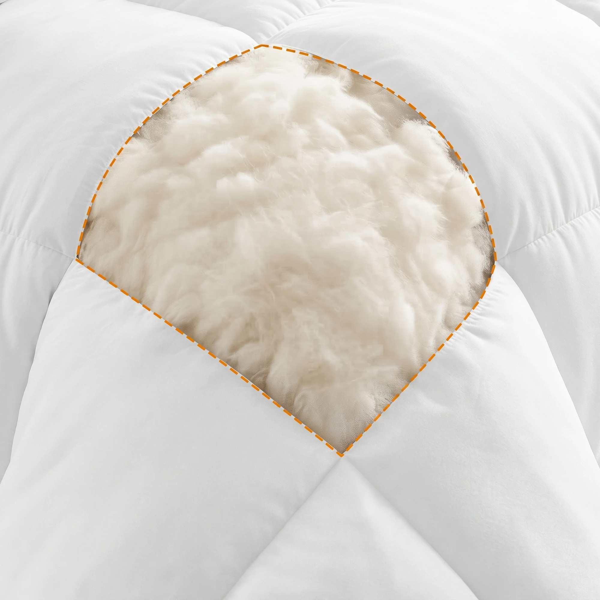 5 Giselle 800GSM Wool Quilt Winter Doona- King Bed - White, 5 of 9
